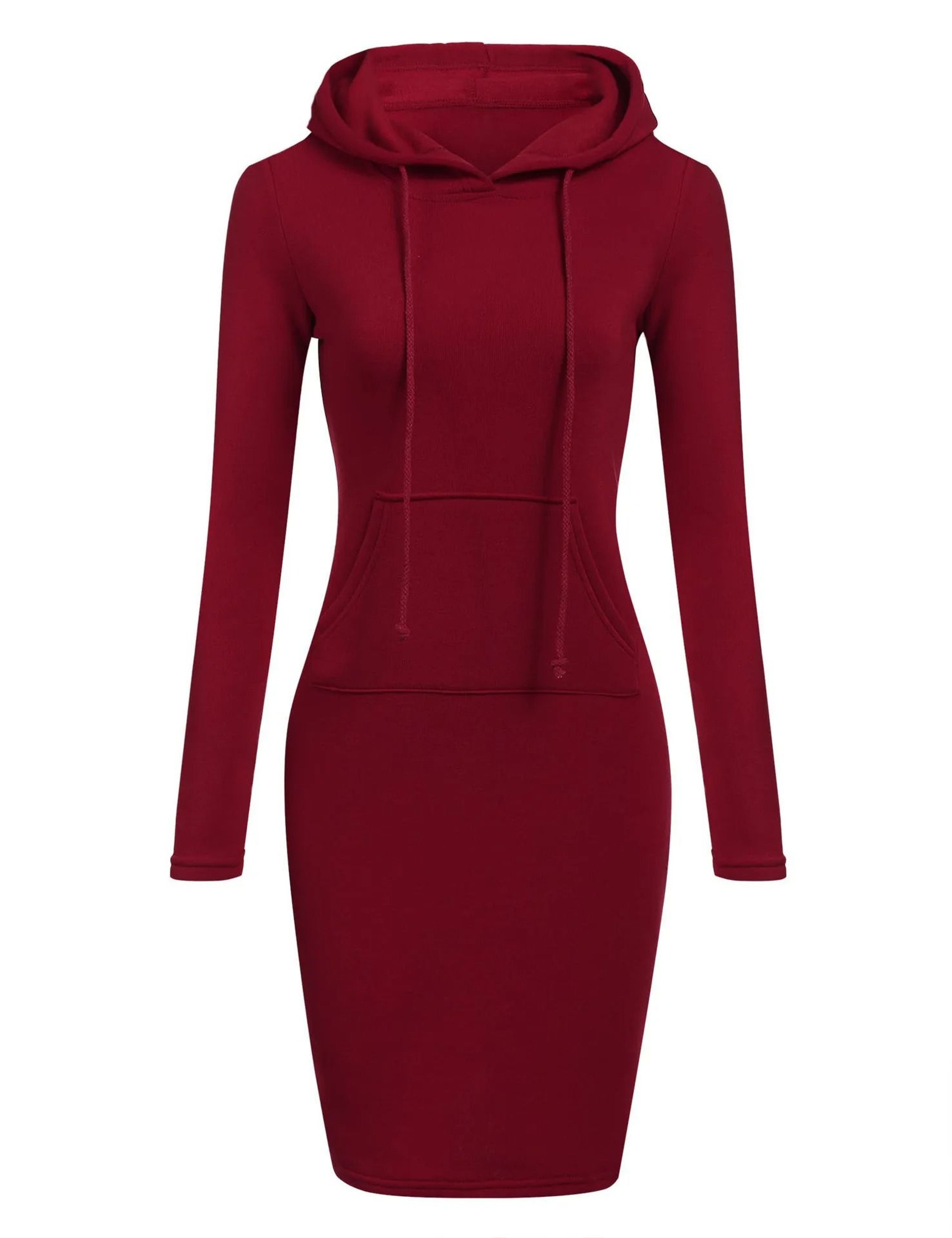 Ladies Dress Autumn Women Hooded Dress Hoodie Sweatshirt Tops 6