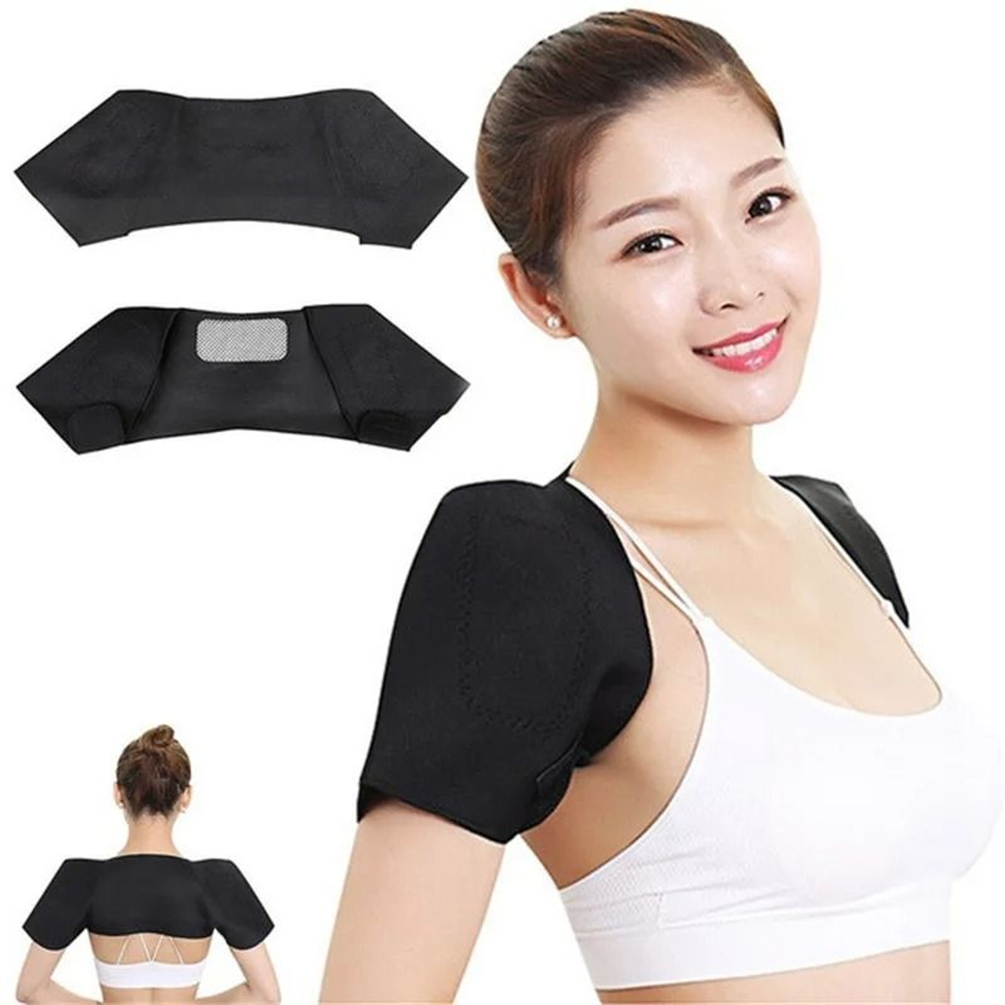 Tourmaline Self Heating Unisex Shoulder Therapy Pad Support Belt 1