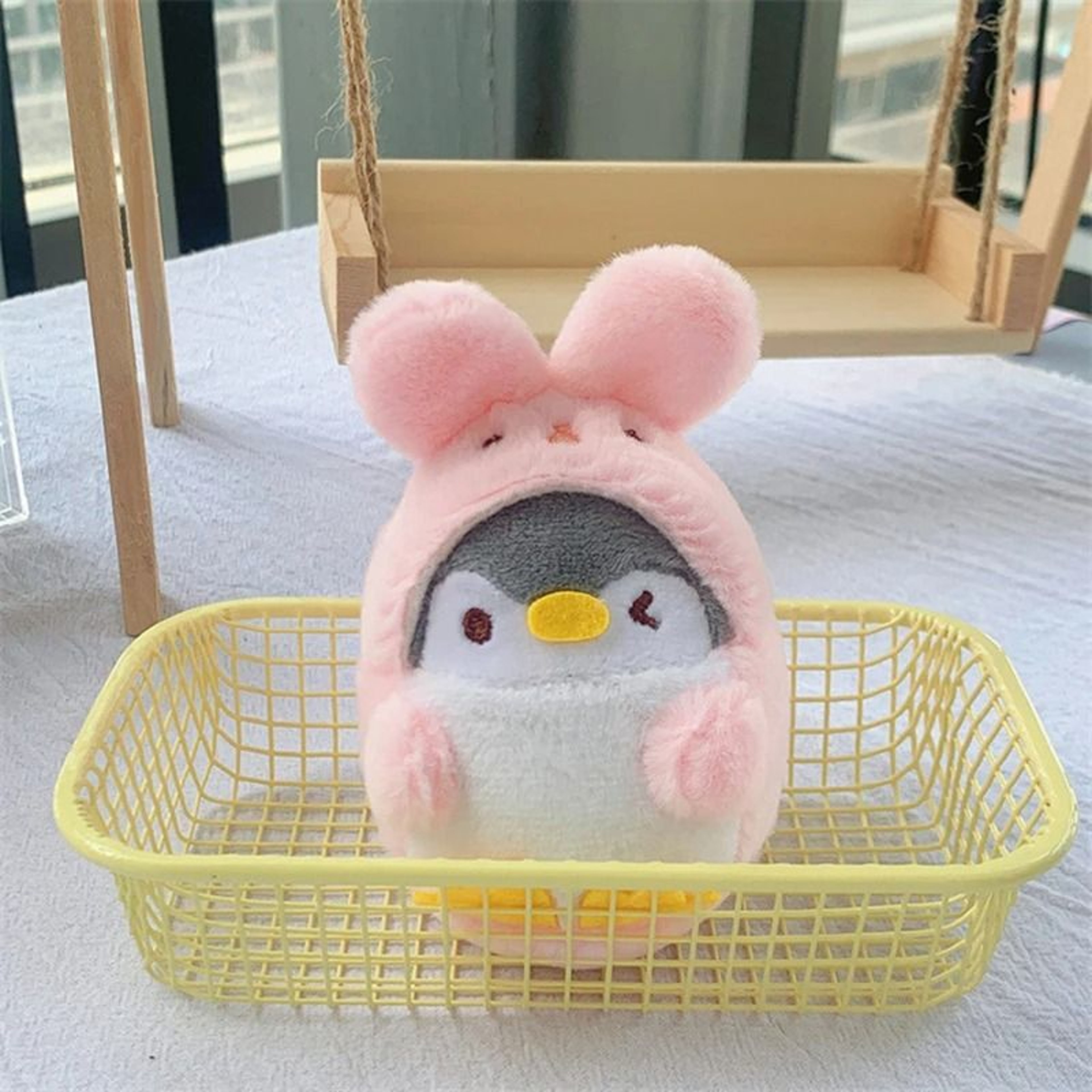Plush Penguin Rabbit Keychain Bag Pendant 7