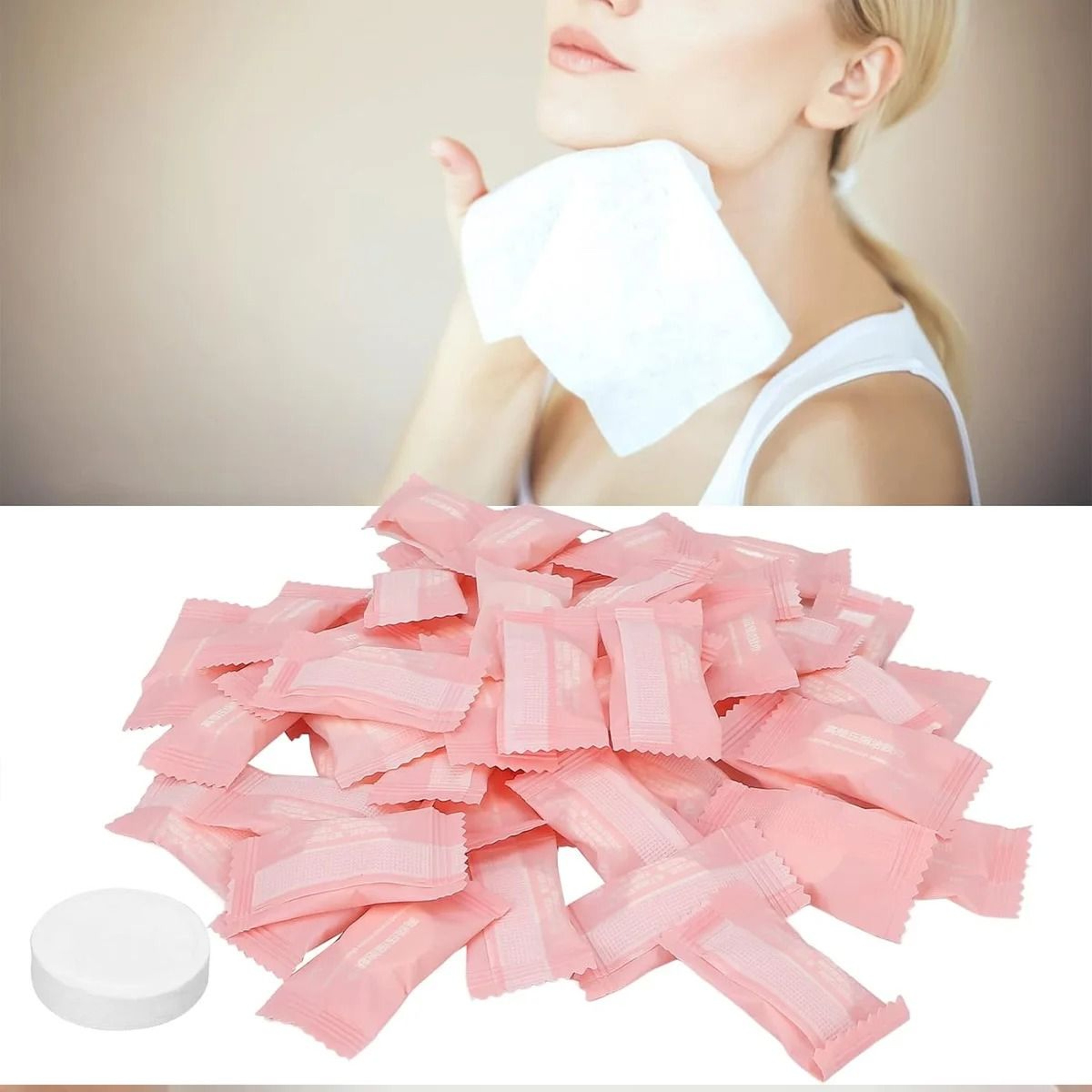 Disposable Compressed Cotton Travel Towel Coin Tissue 1
