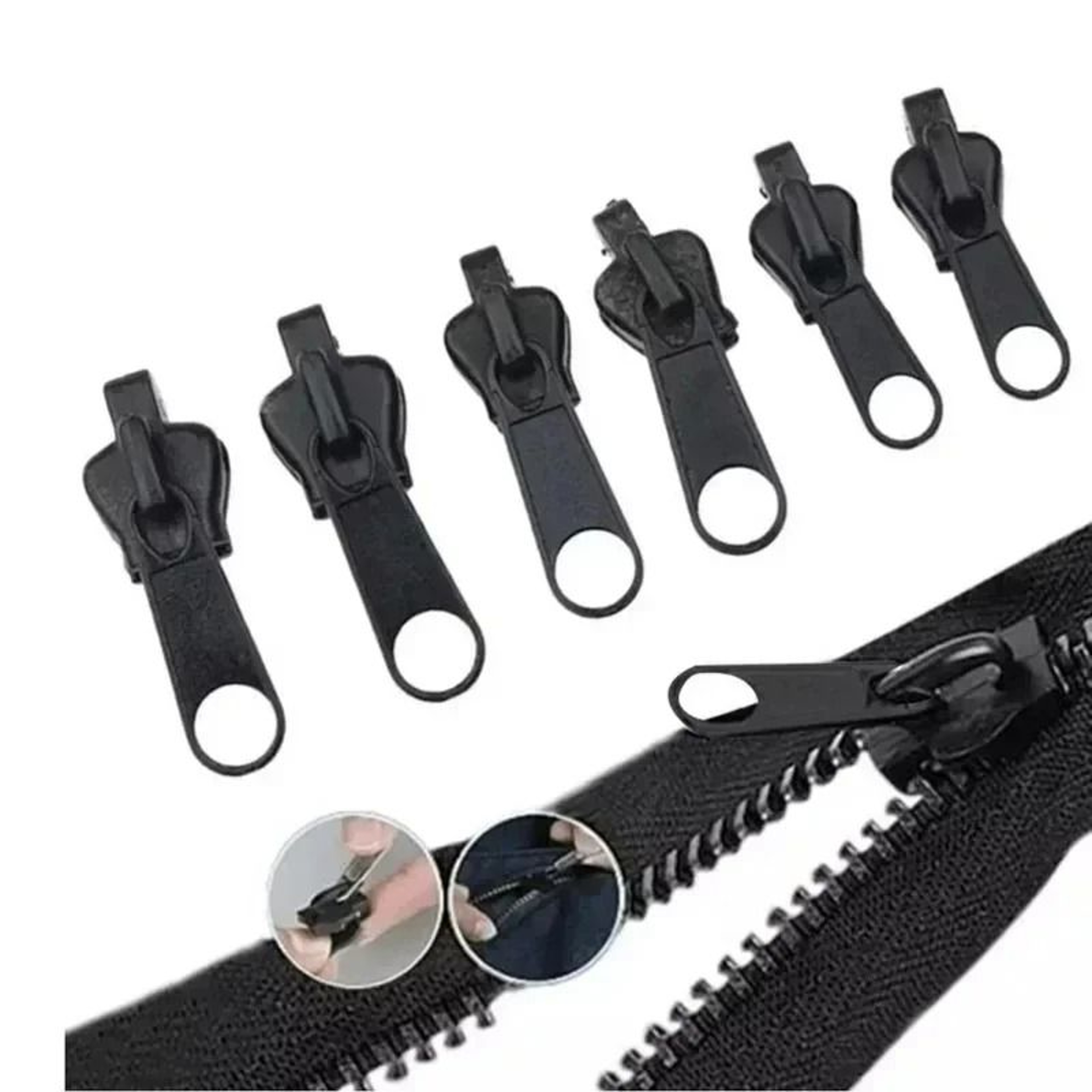 Universal Zipper Repair Kit 6 Or 12 Piece Replacement Sliders 1