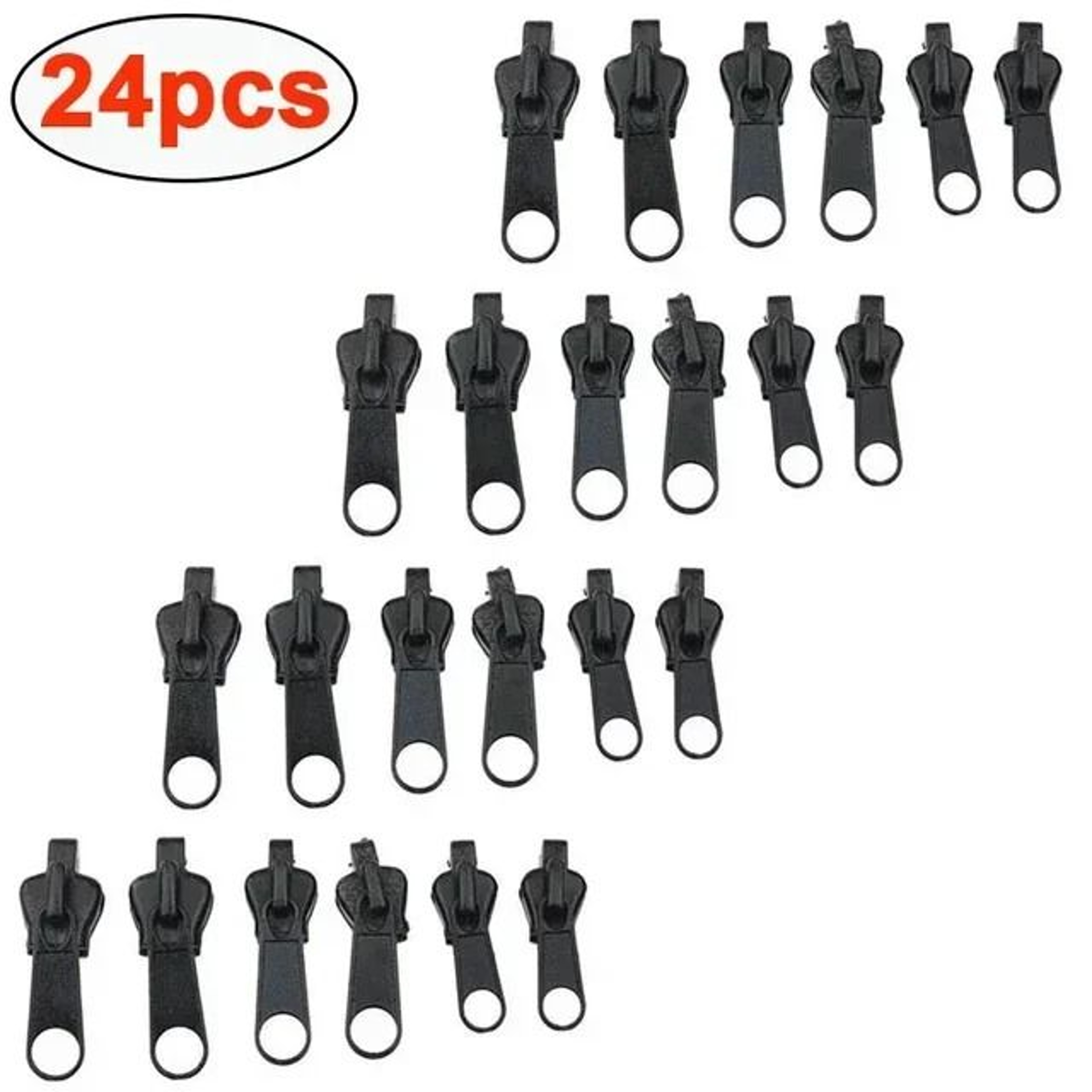 Universal Zipper Repair Kit 6 Or 12 Piece Replacement Sliders 7