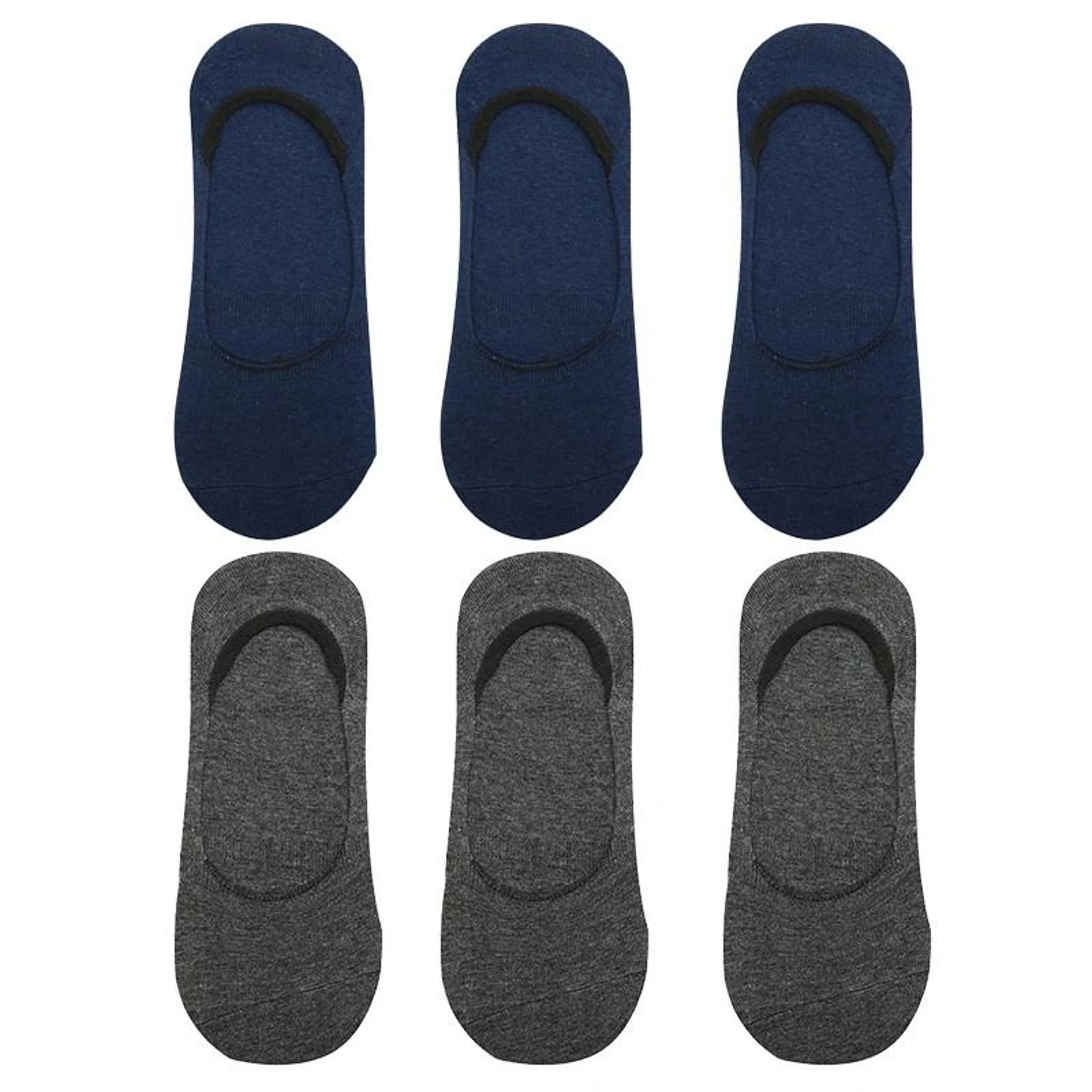 6 Pair Mens Bamboo Breathable Invisible Socks Low Cut Casual Cotton Boat Non Slip Socks 13