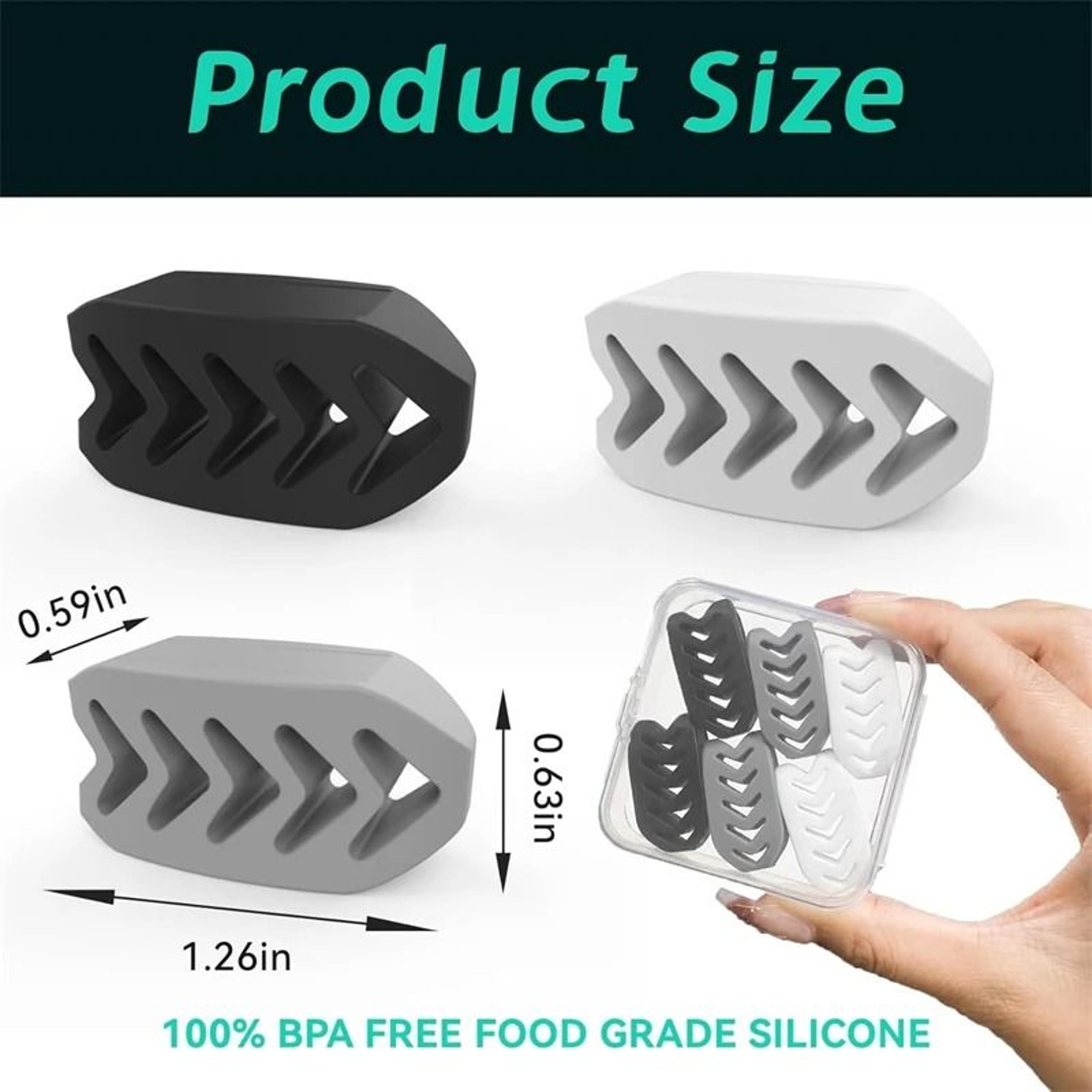 Silicone Jaw Trainer Set 6pcs With Box Face And Neck Muscle Trainer 4