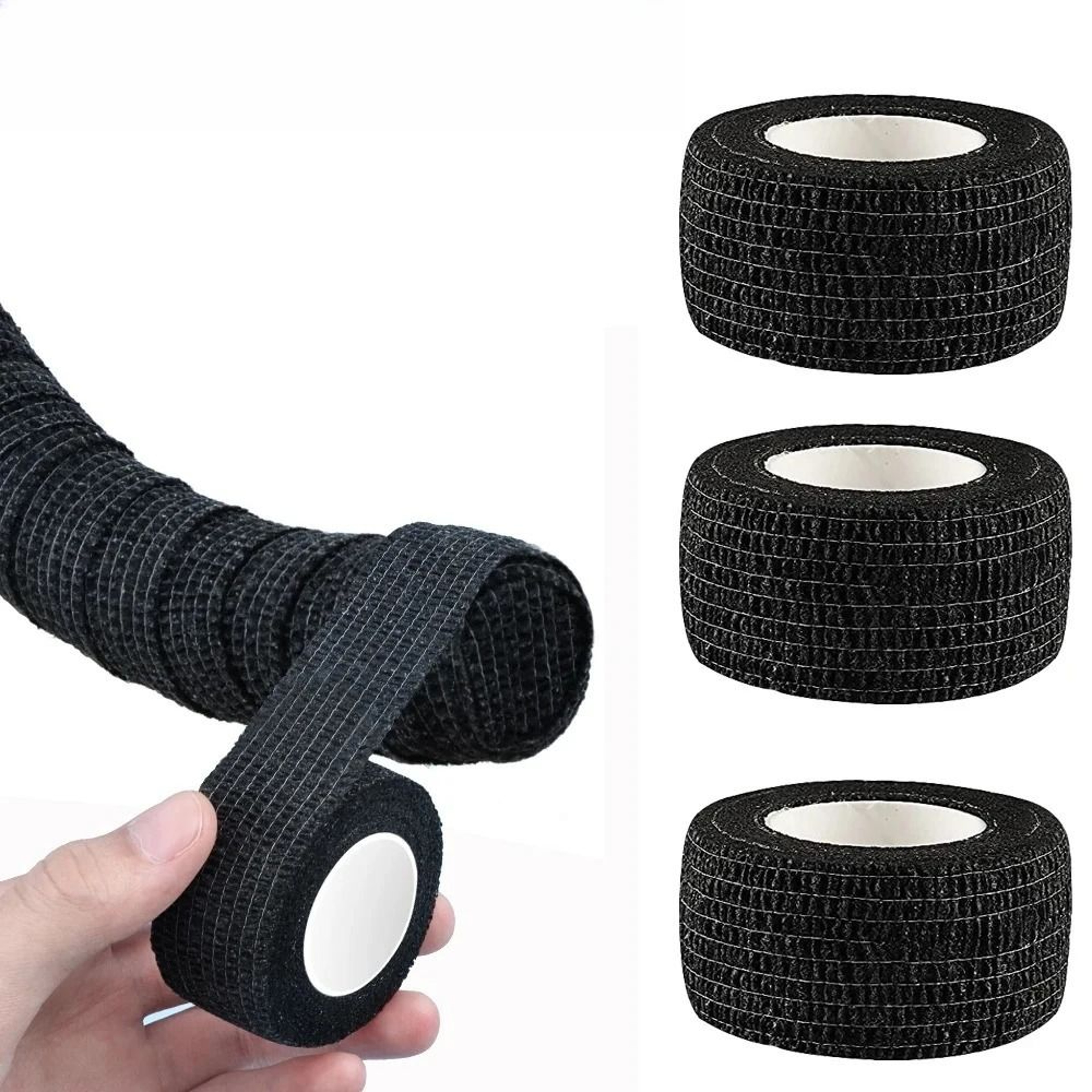 Elastic Bandage Self Adhesive Anti Slip Barbell Wrap Strap 0