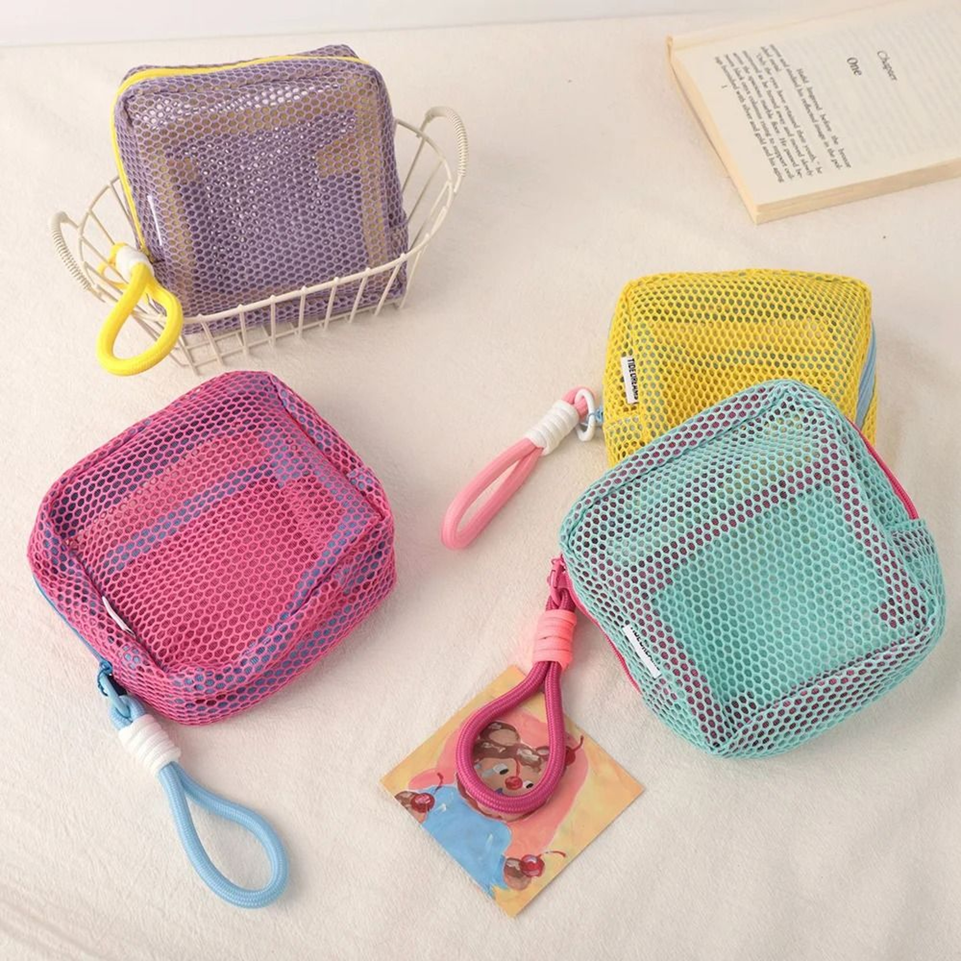 Square Mesh Cosmetic Storage Bag 12 Cm 0