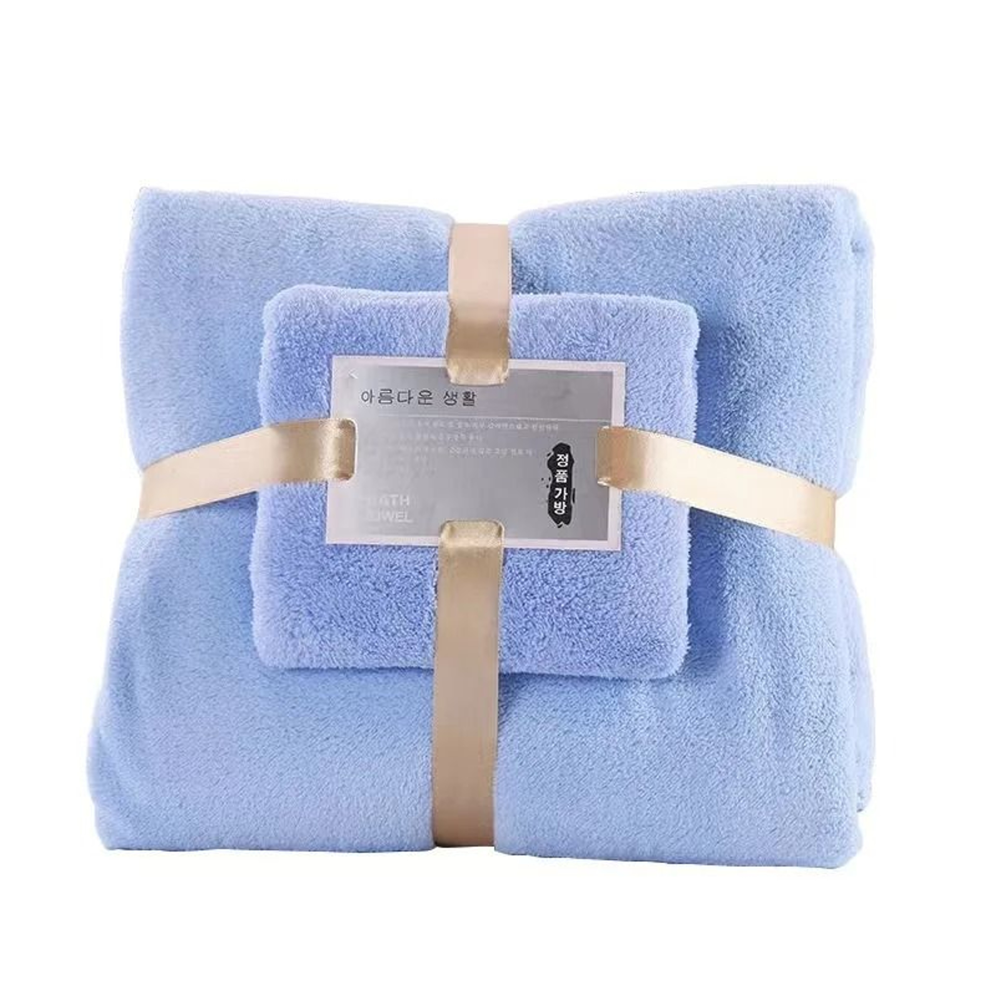 Coral Velvet Bath Towel Set 2 Pieces 70 X 140 Cm And 35 X 75 Cm 8