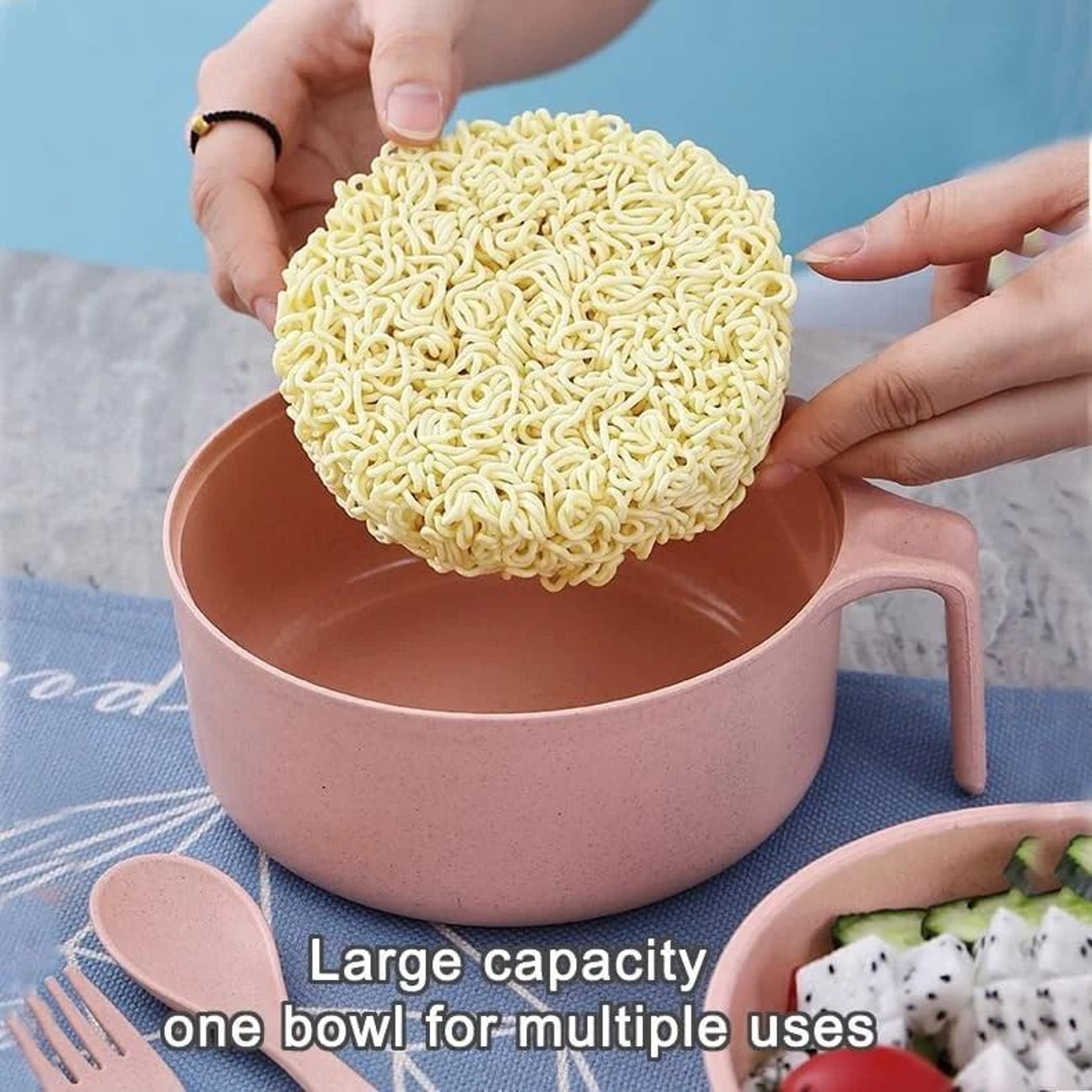Ramen Bowl Set With Lid And Chopsticks 3