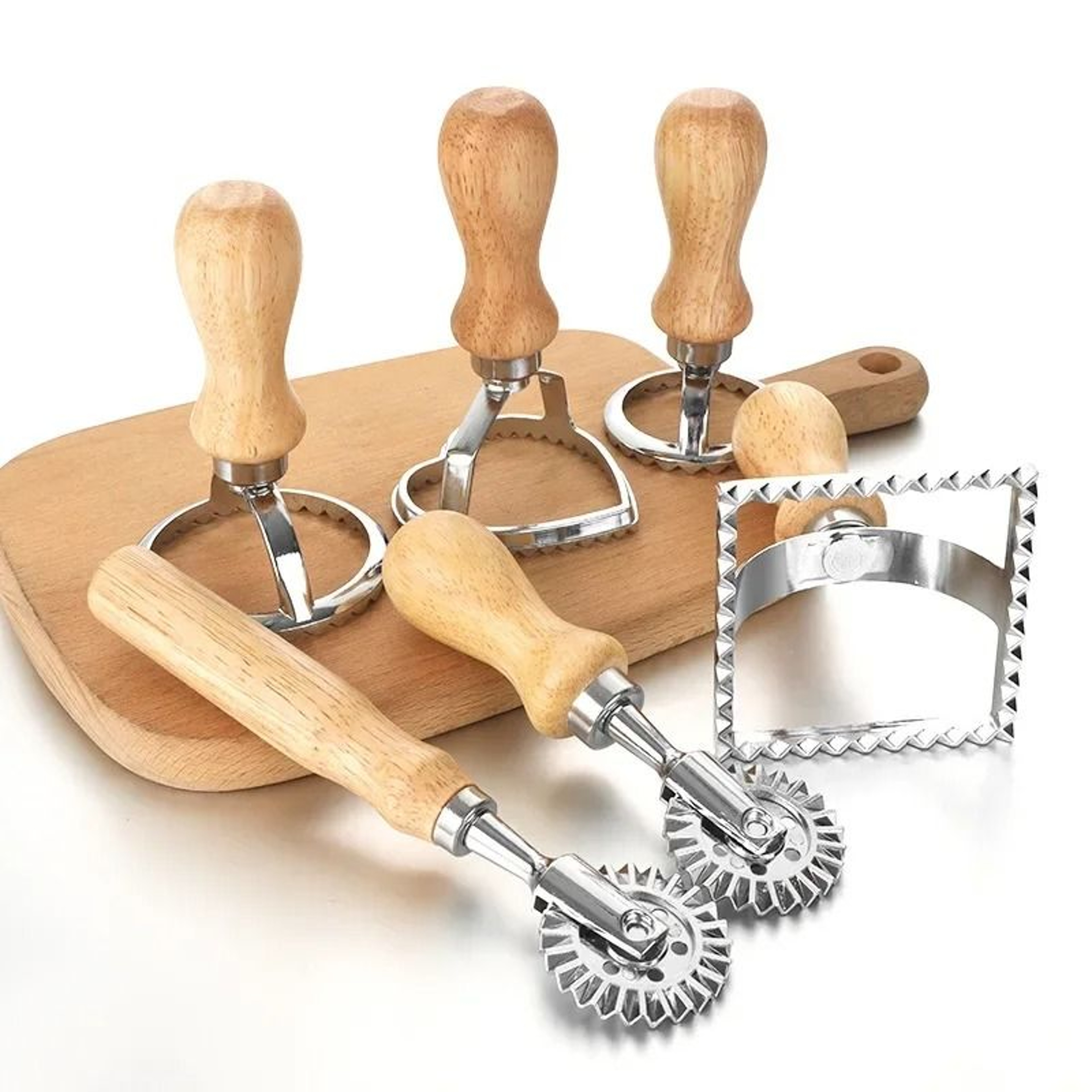 Stainless Steel Cookie Cutter And Pasta Press Set 0