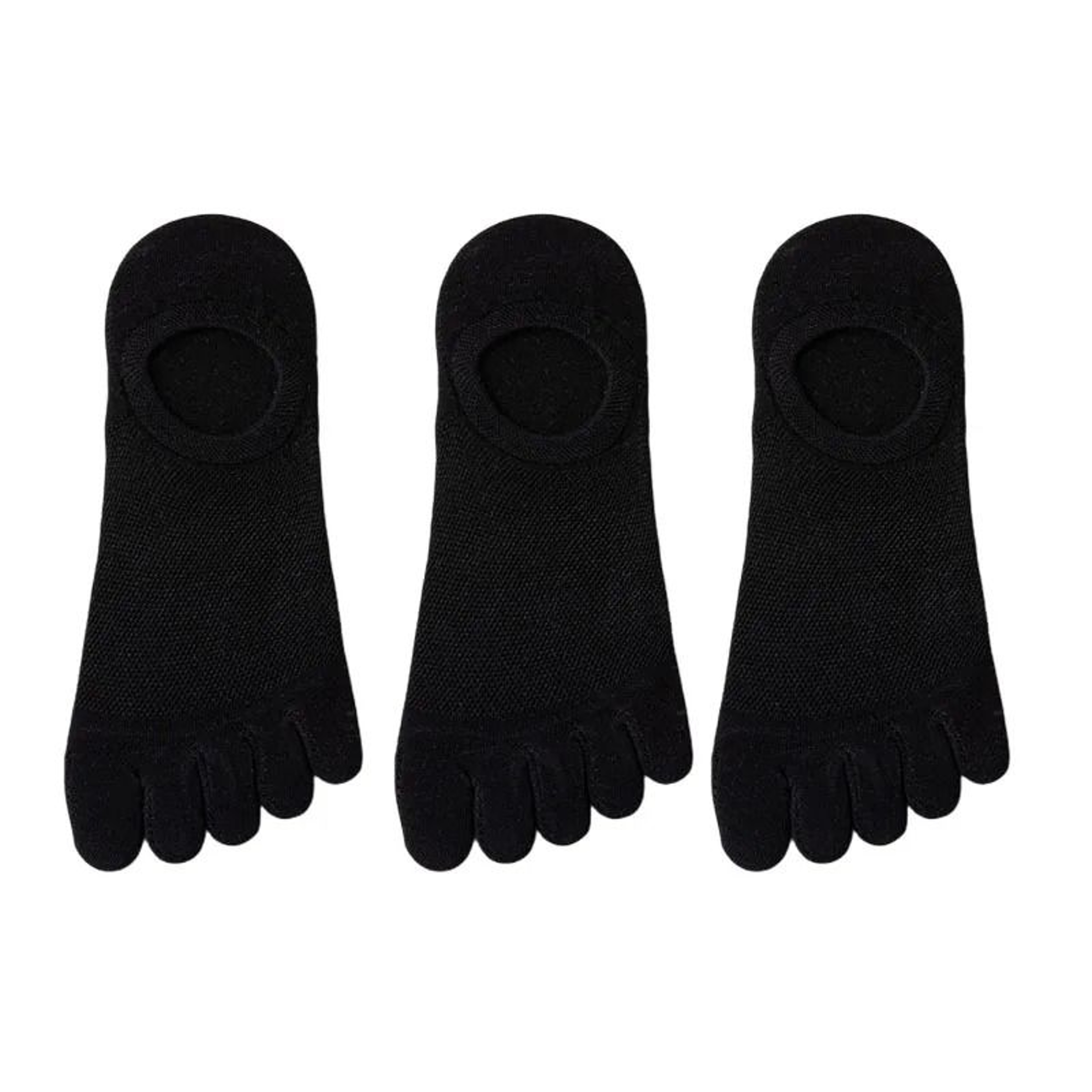 3 Pairs Mens Breathable Toe Socks Casual Finger Boat Socks 8
