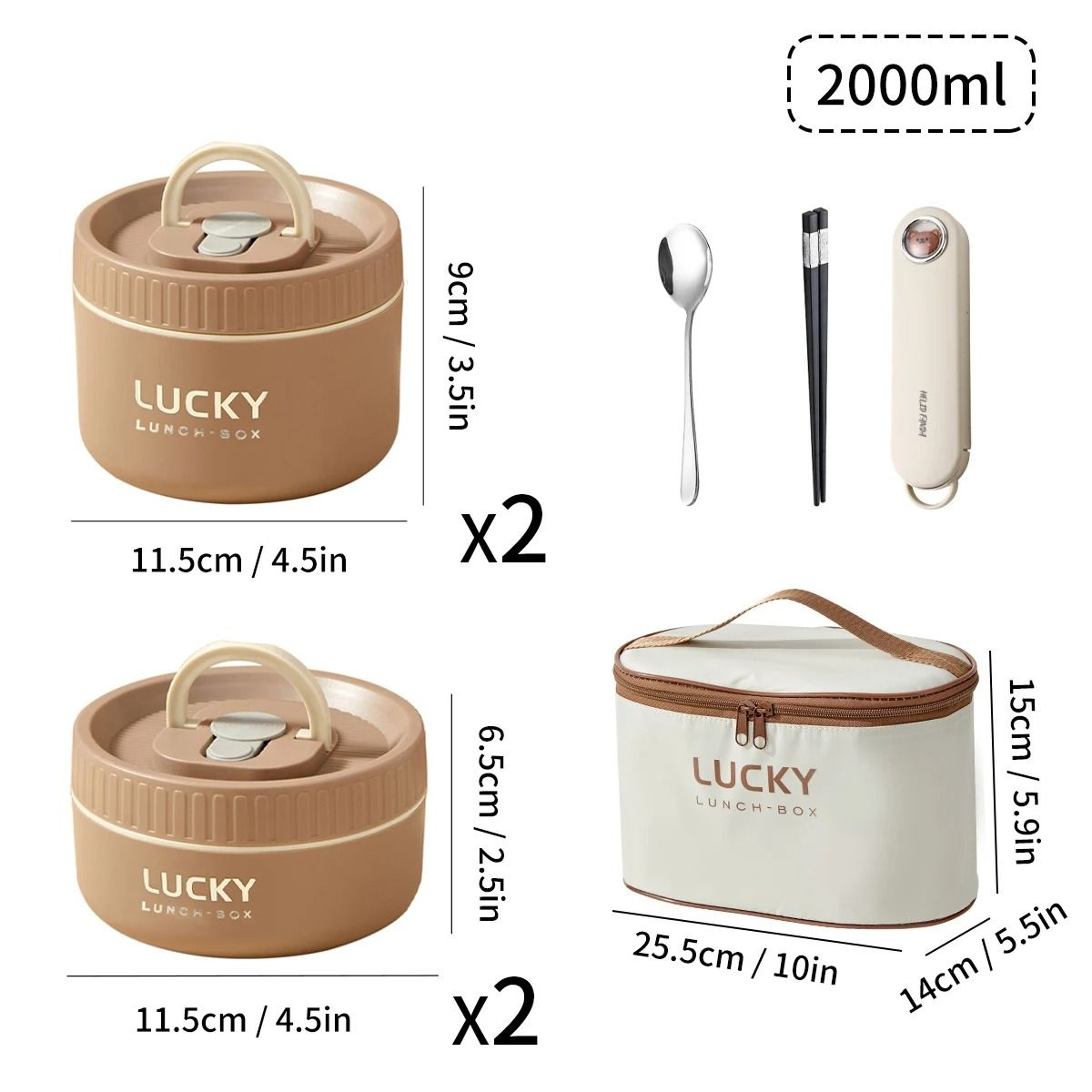 WORTHBUY Portable Thermal Lunch Box For Kids Stainless Steel Bento Box 19