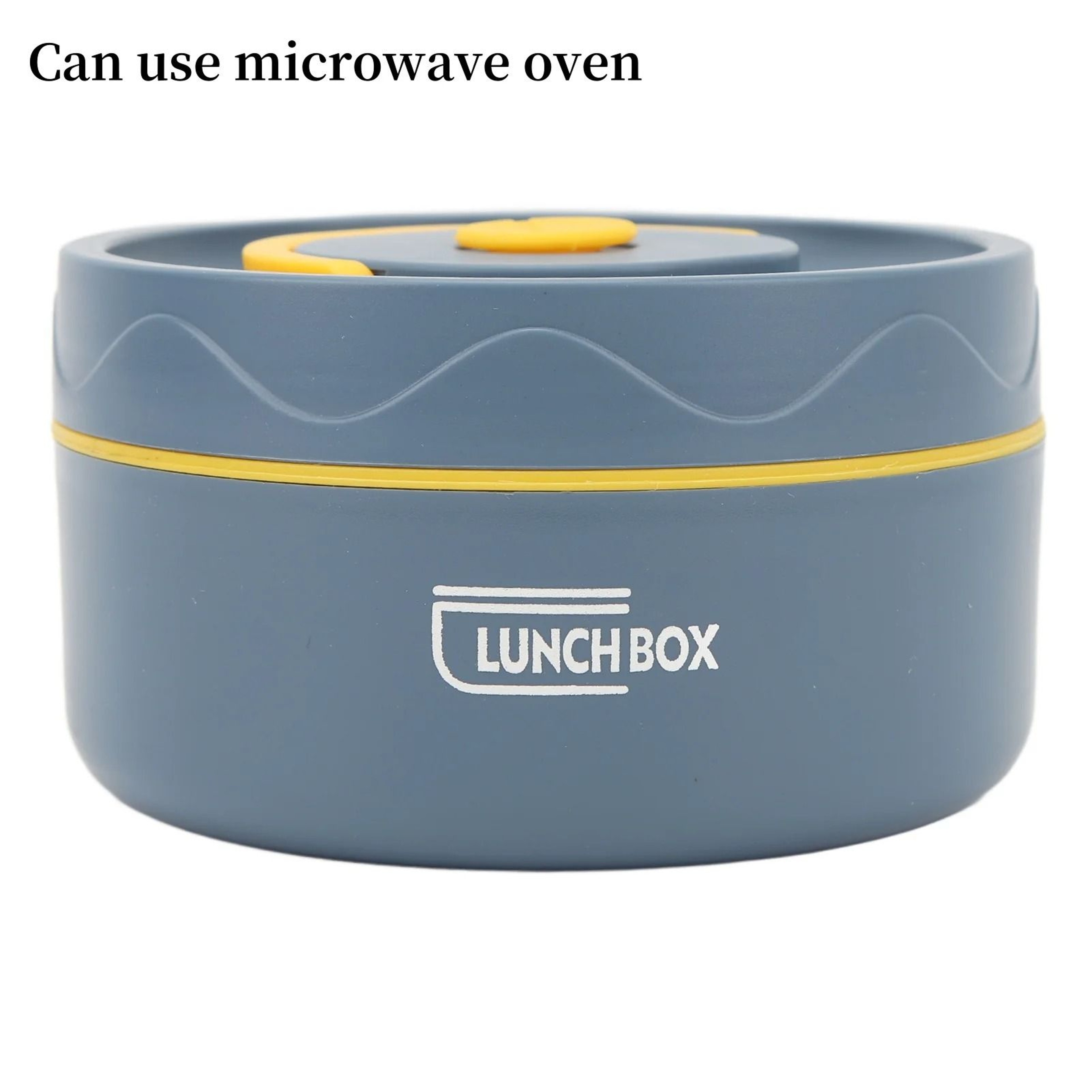 Stainless Steel Thermal Lunch Box Double Layer Round Portable Food Container For Work And School 9