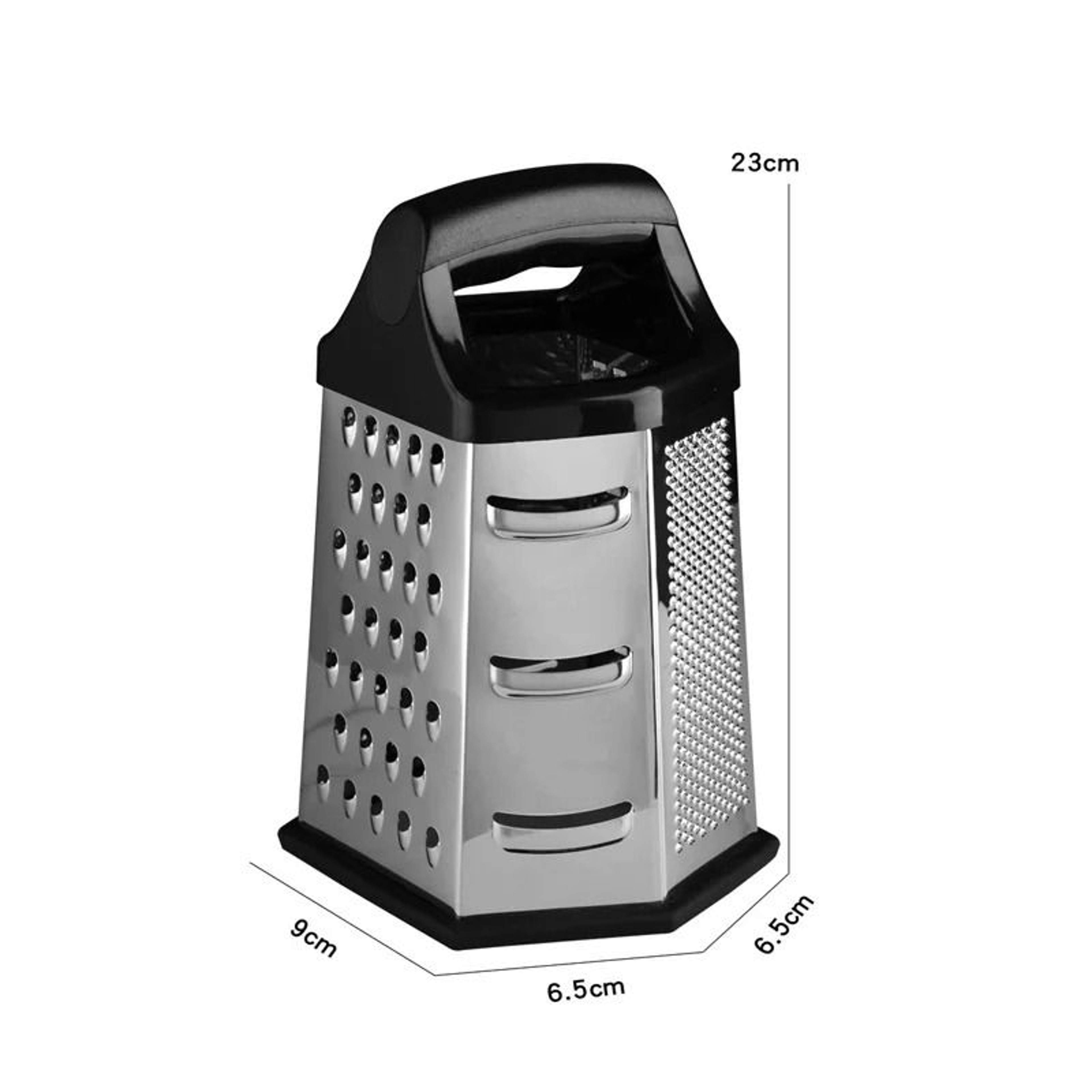 Stainless Steel 6 Sided Box Grater For Vegetables Cheese And Potatoes 5