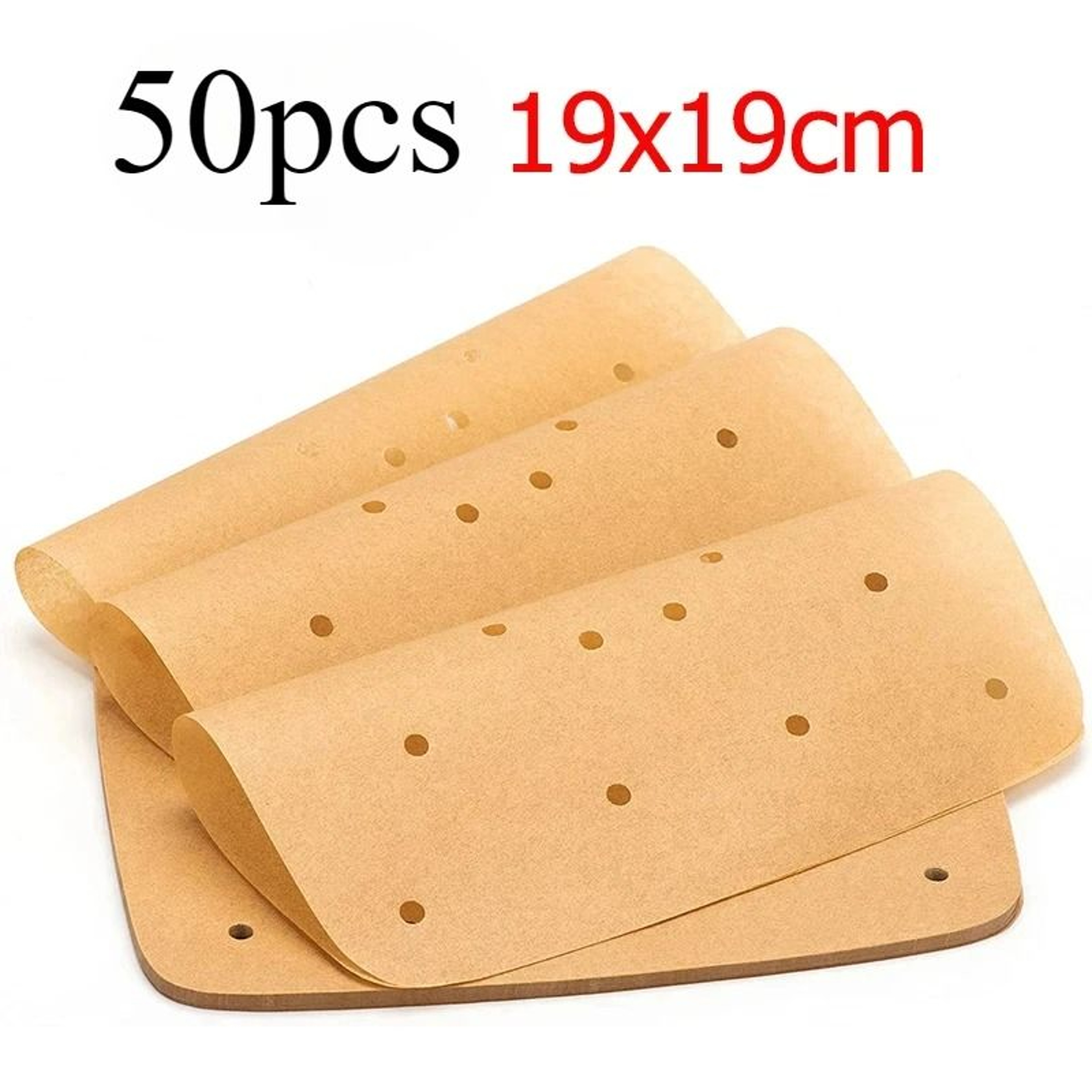 Air Fryer Parchment Paper Liners Square Perforated Disposable Sheets 10