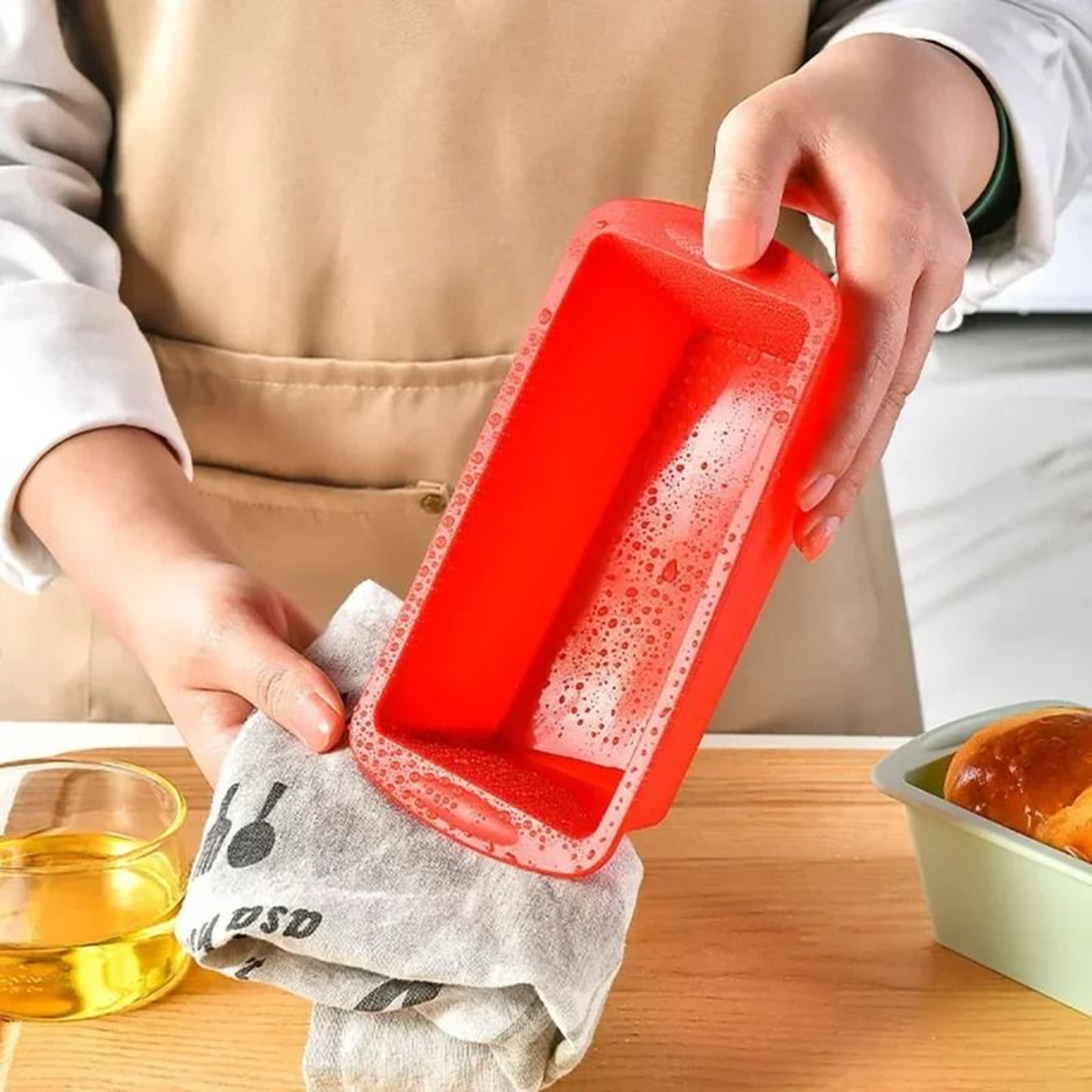 Household Rectangular Silicone Mold For Bread Candy And Cake Baking 5