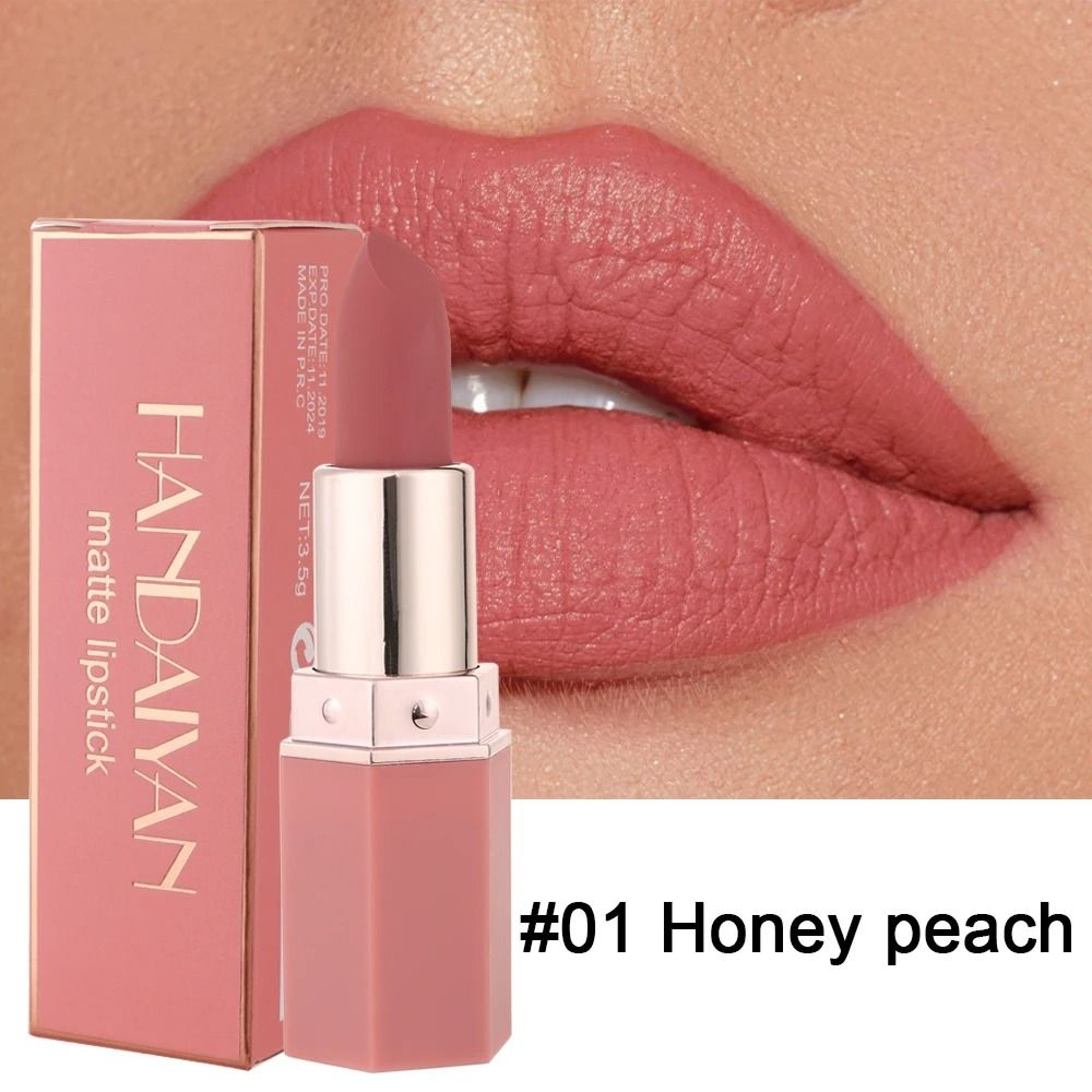 6Color Long Lasting Matte Lipstick Set Waterproof Velvety Finish 7