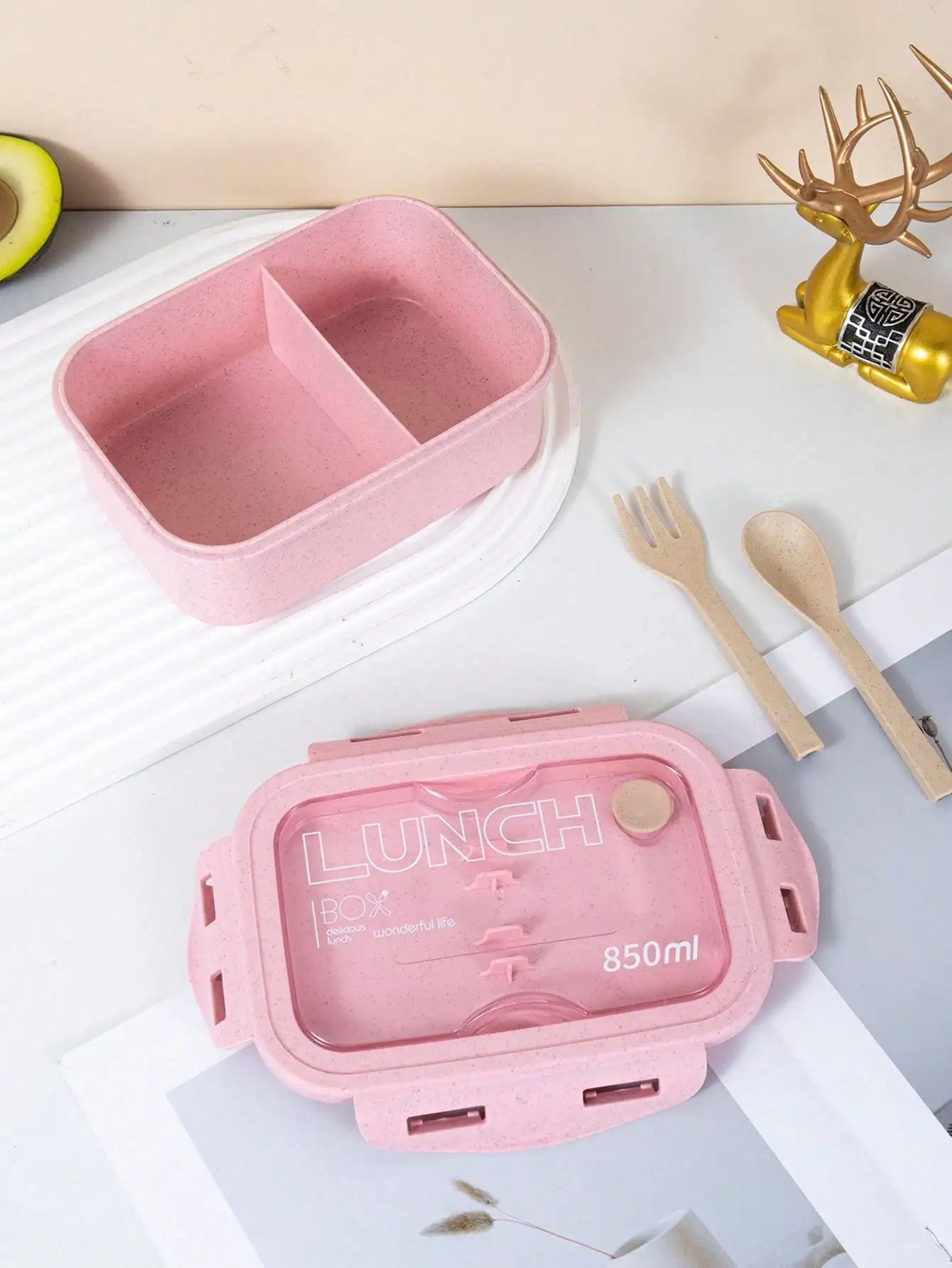 Microwave Safe Lunch Box With Tableware And Airtight Seal 7