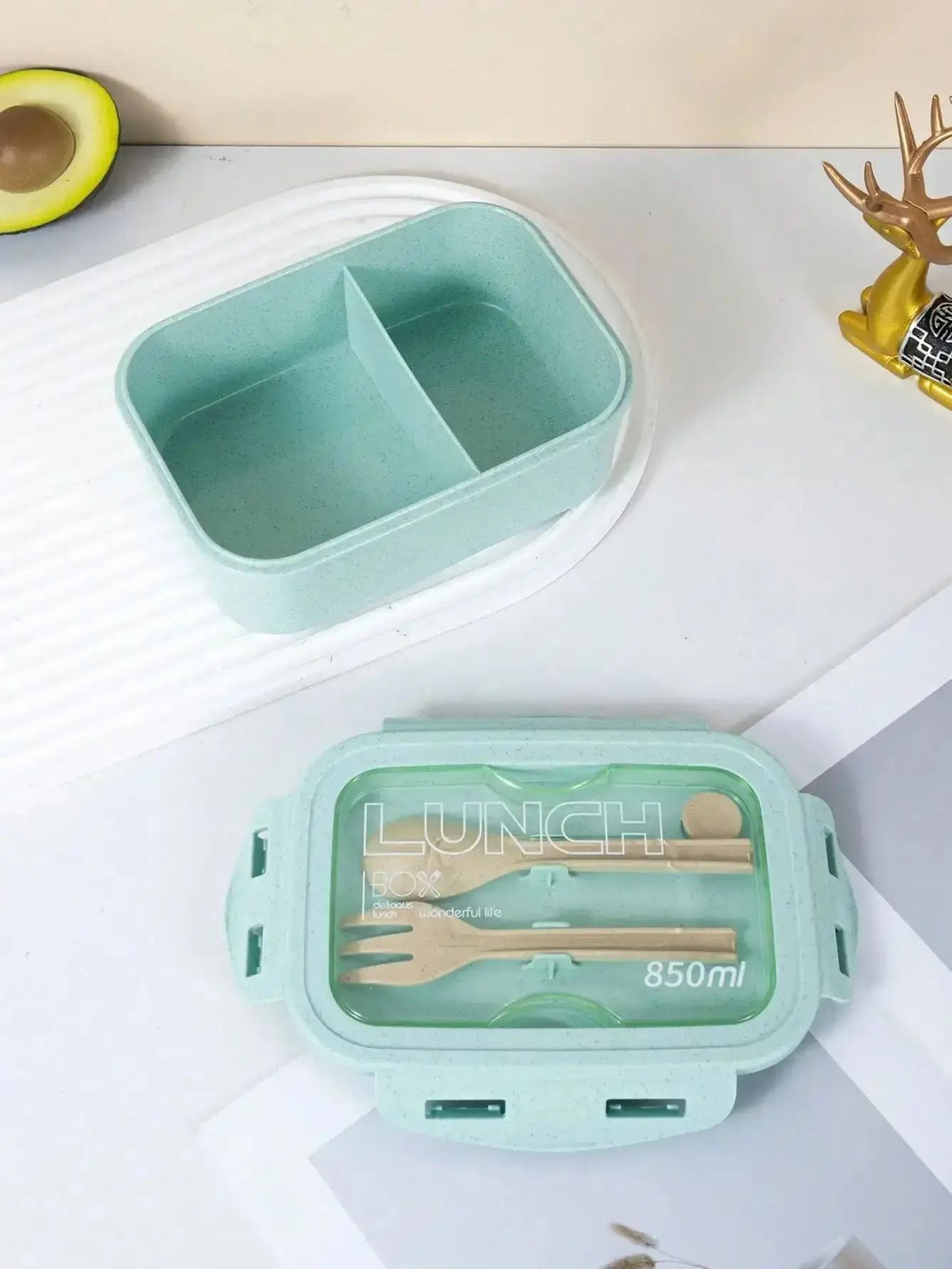Microwave Safe Lunch Box With Tableware And Airtight Seal 8