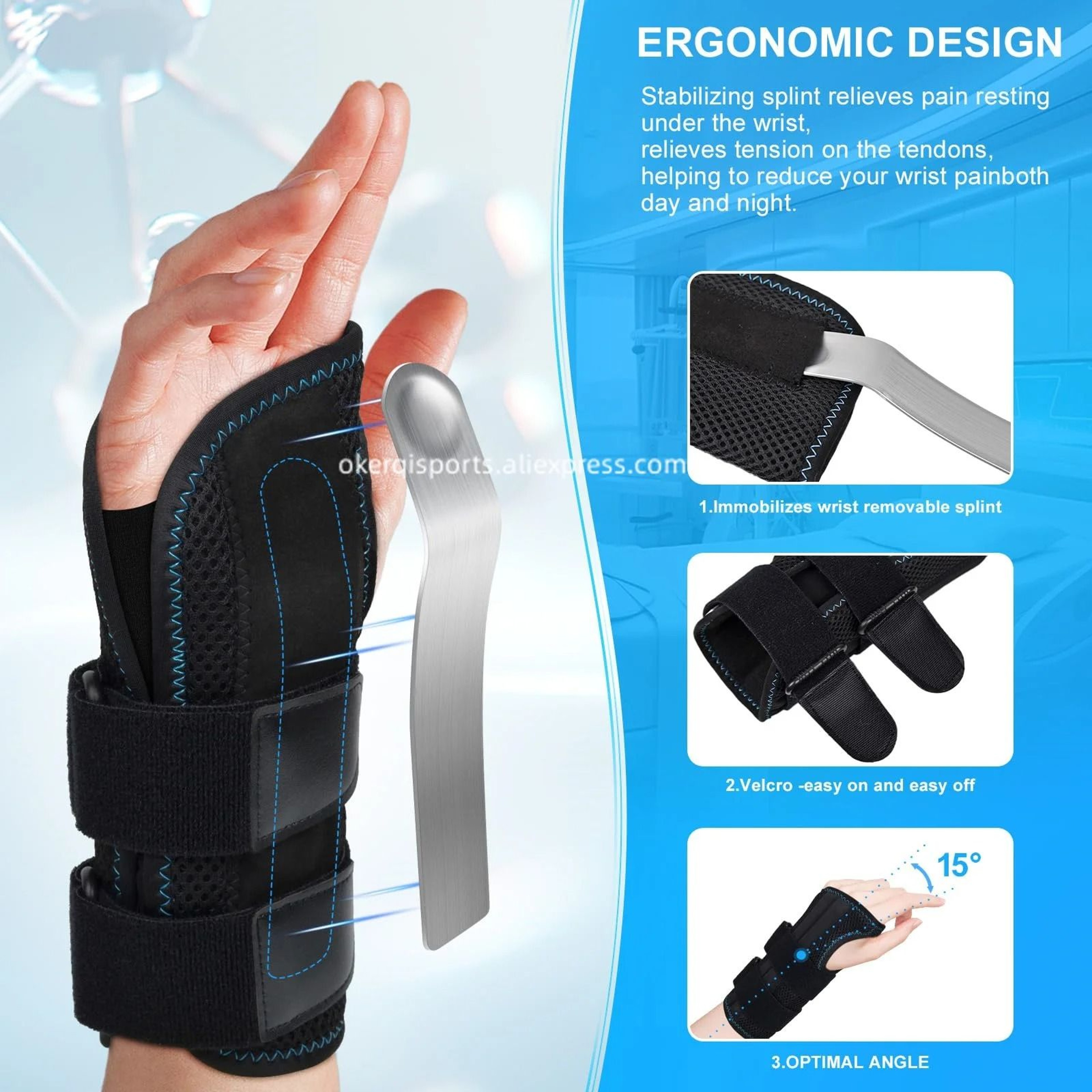 Adjustable Wrist Support Brace For Fitness And Pain Relief 4
