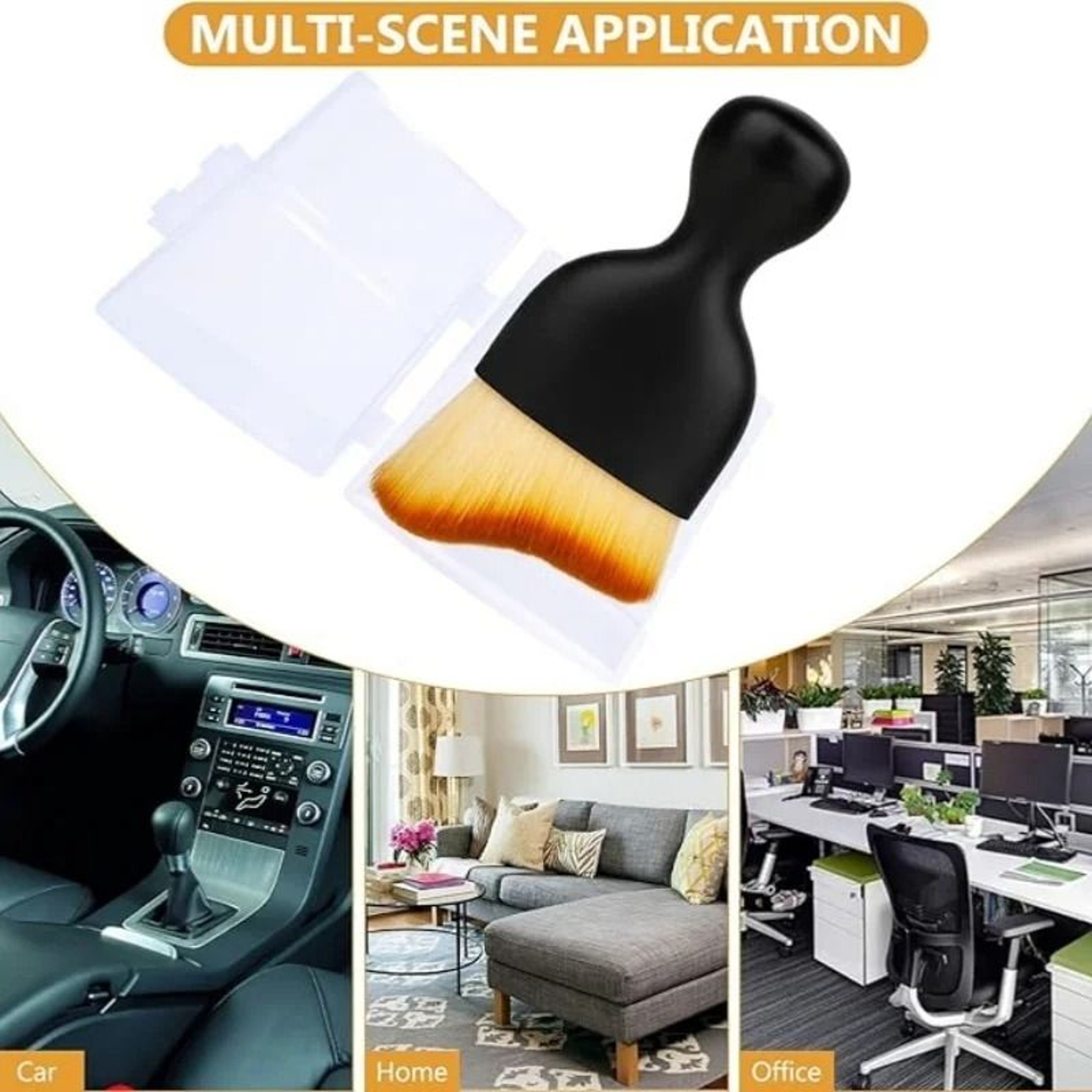Car Interior Detail Brush Set For Air Vents Dashboard Cleaning 4