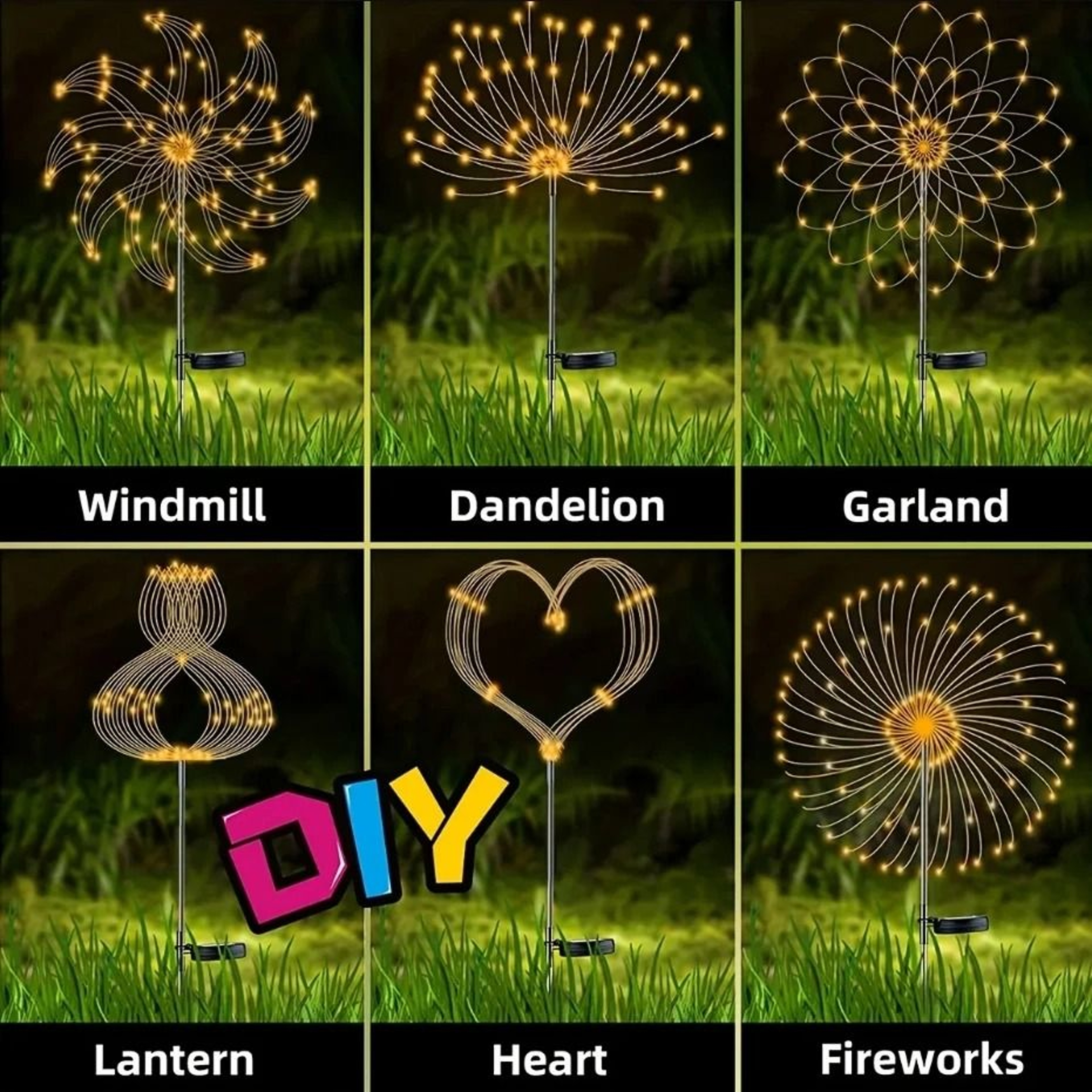LED Garden Lawn Landscape Holiday String Lights 2