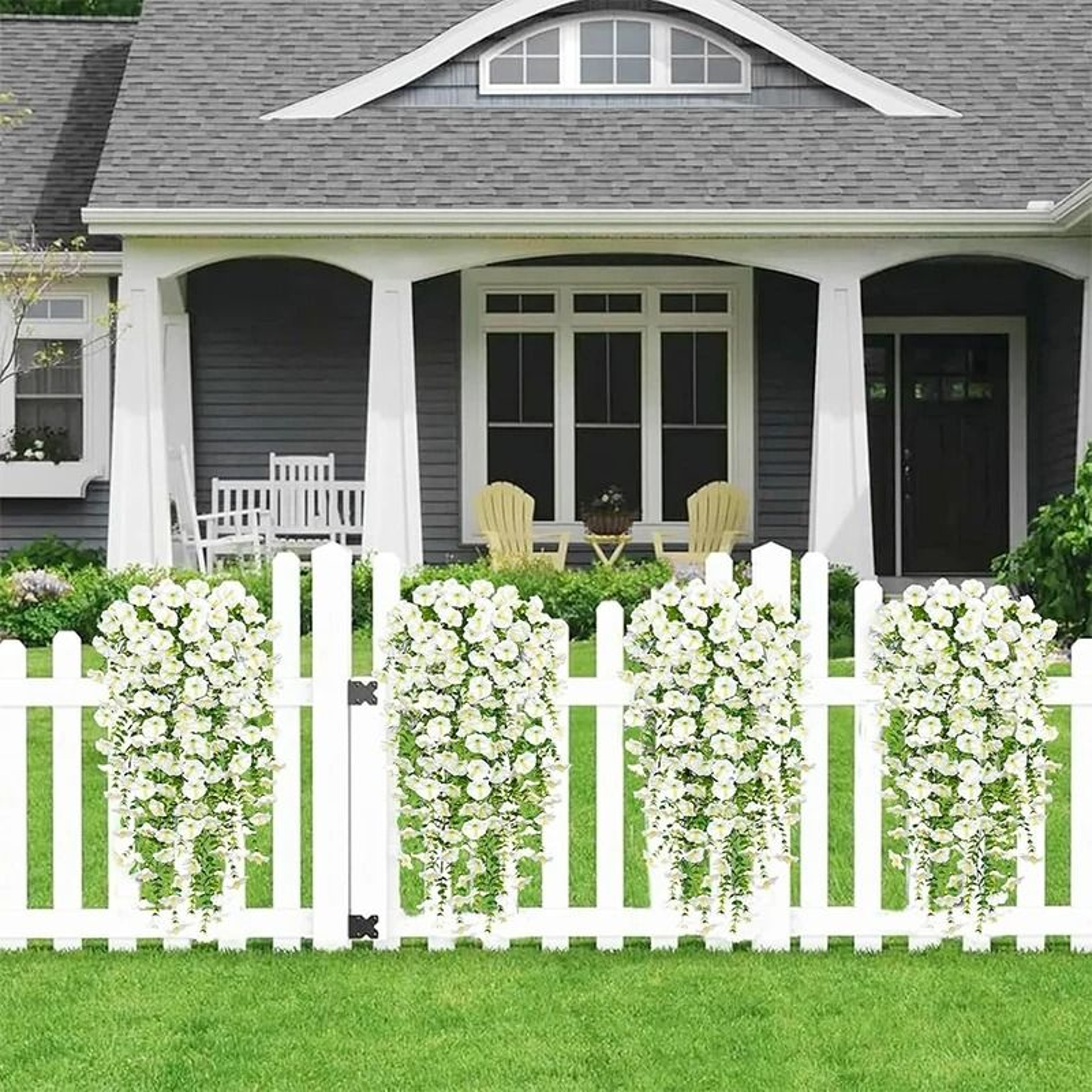 Artificial Morning Glory Wall Hanging Vine 75 Cm 4