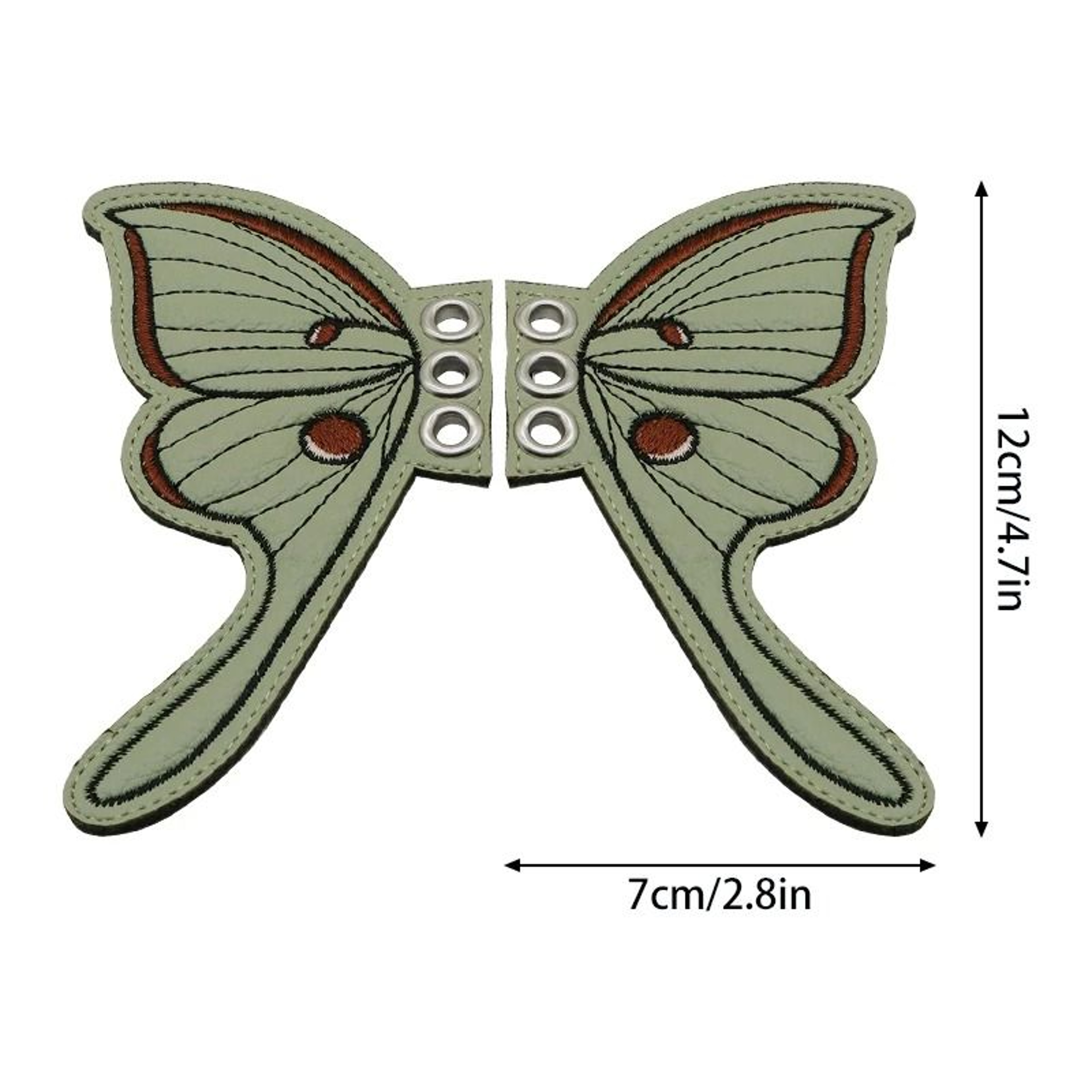 Bling Bat Shoe Wings Embroidery DIY Charm Decorations For Sneakers 18
