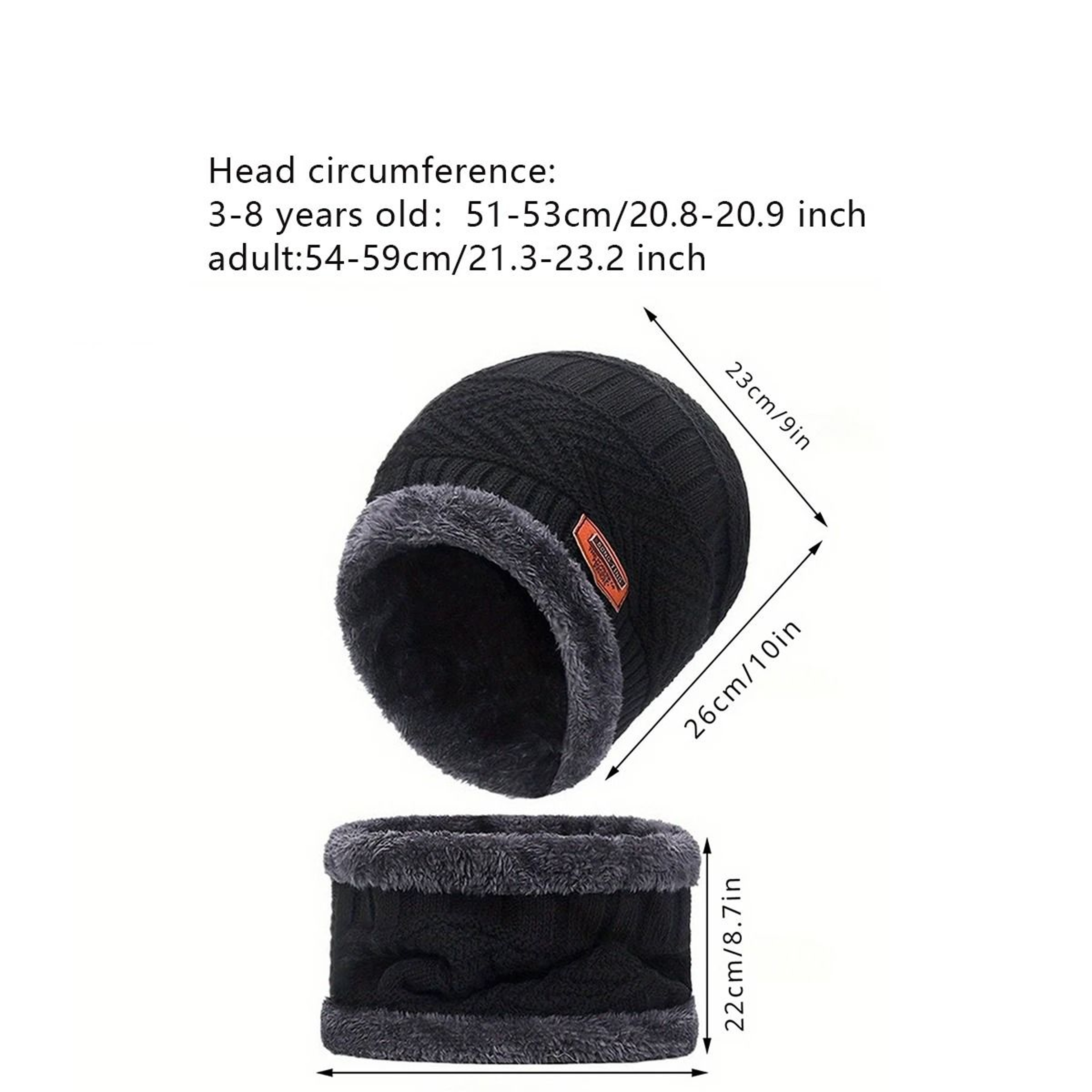Winter Warm Velvet Hat Scarf And Gloves Set For Men And Women 5