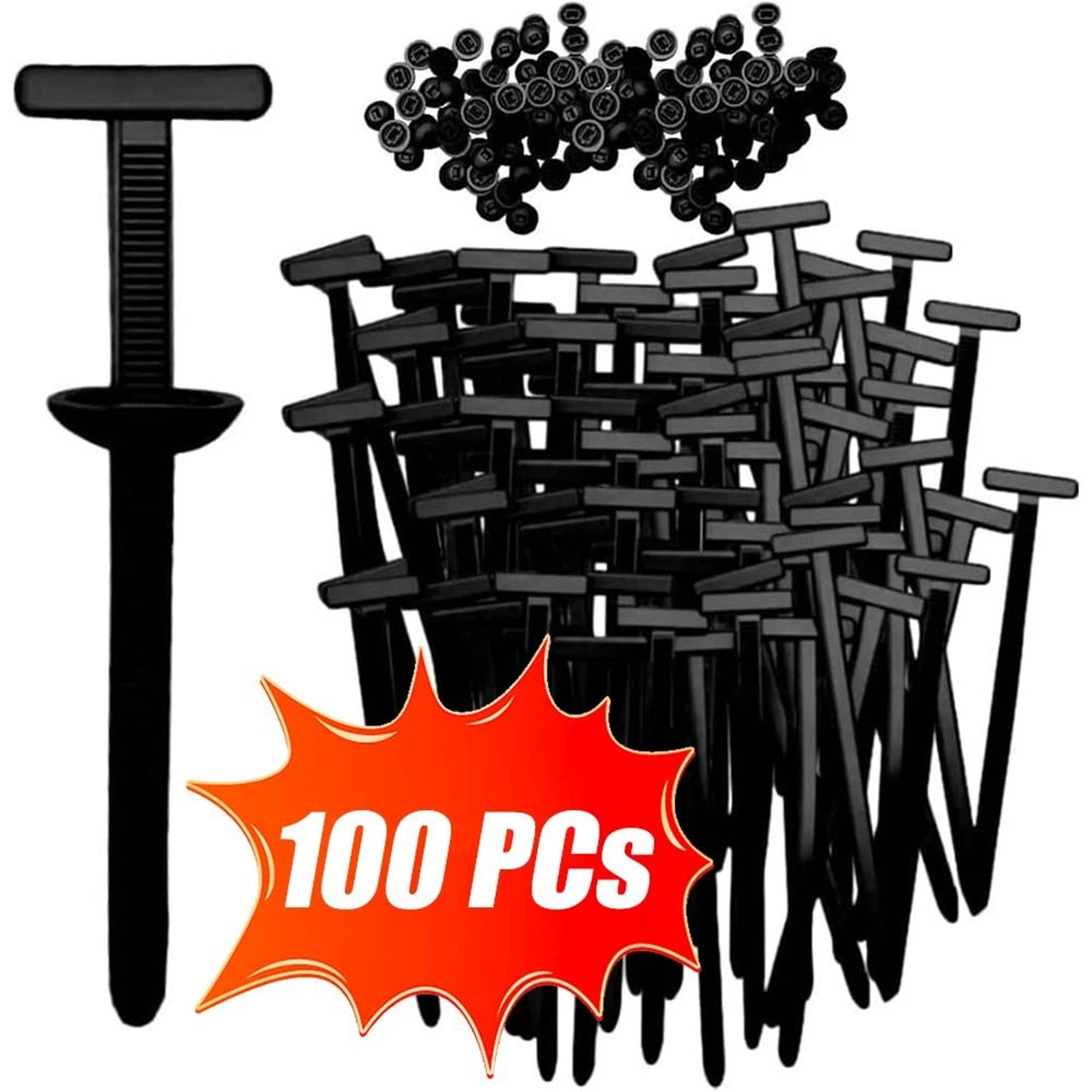 Universal Car Nylon Cable Tie Buckles Heavy Duty Self Locking Zip Ties 0