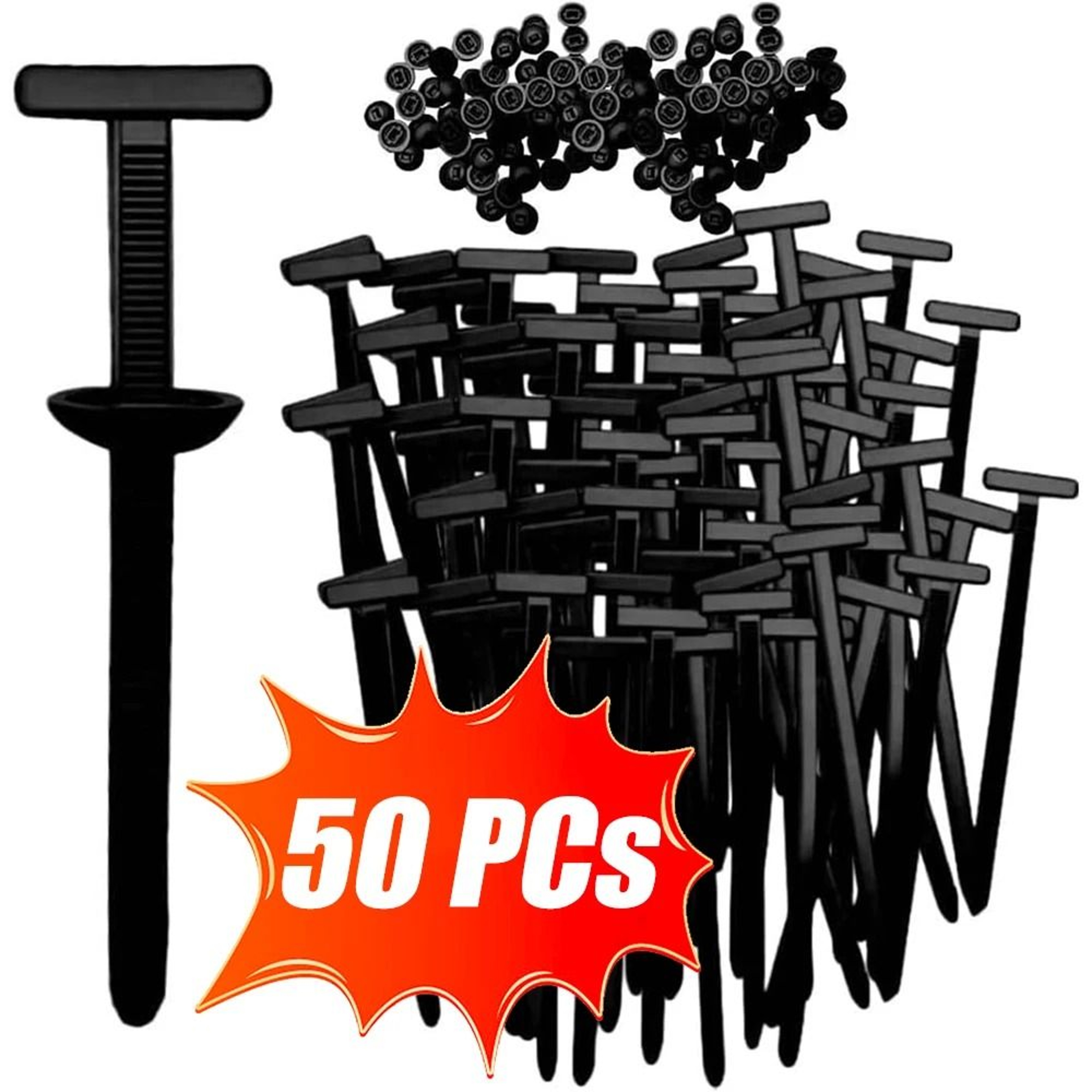Universal Car Nylon Cable Tie Buckles Heavy Duty Self Locking Zip Ties 10