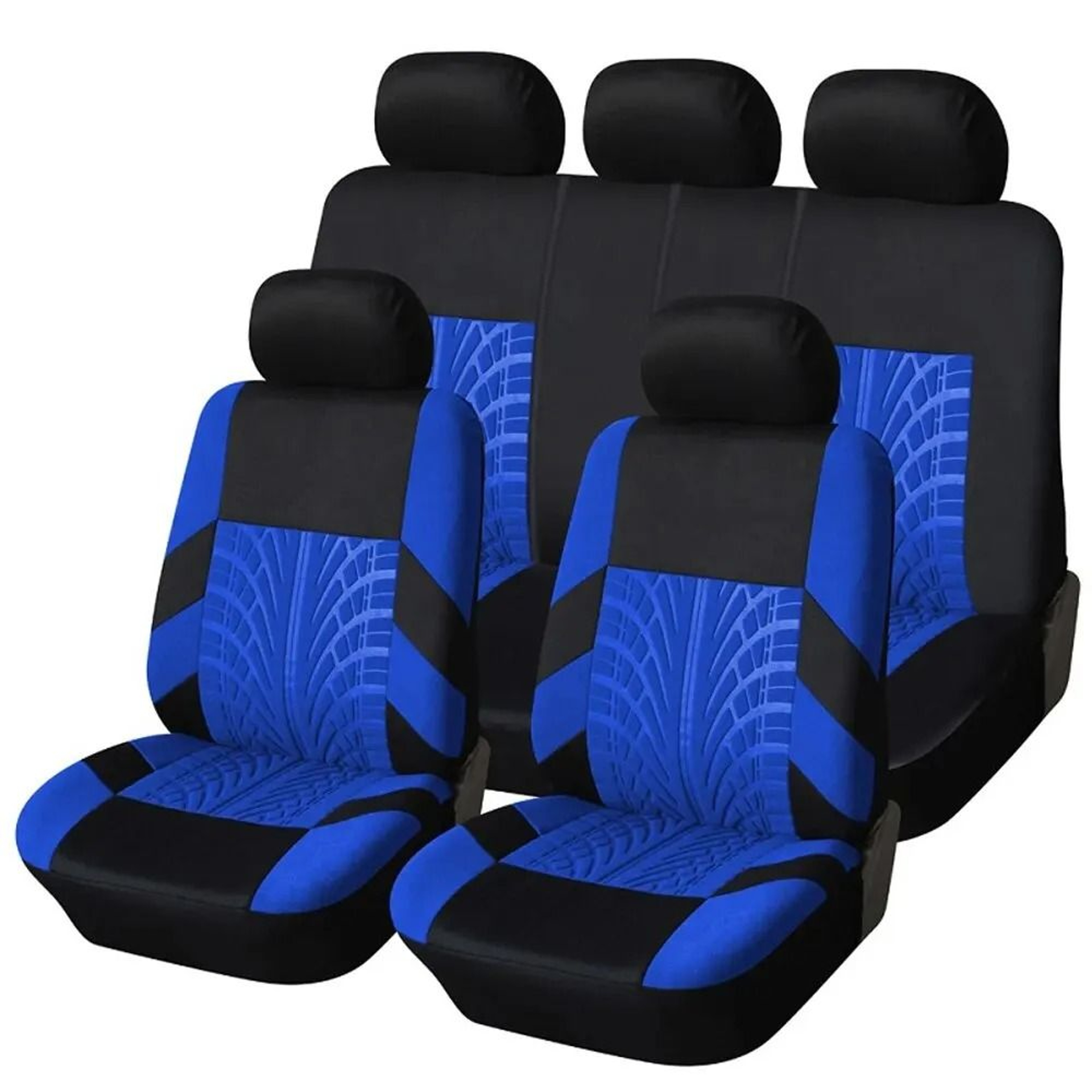 Car Seat Covers Full Set Front Split Rear Bench For Car Universal Cloth SUV Sedan Van 14