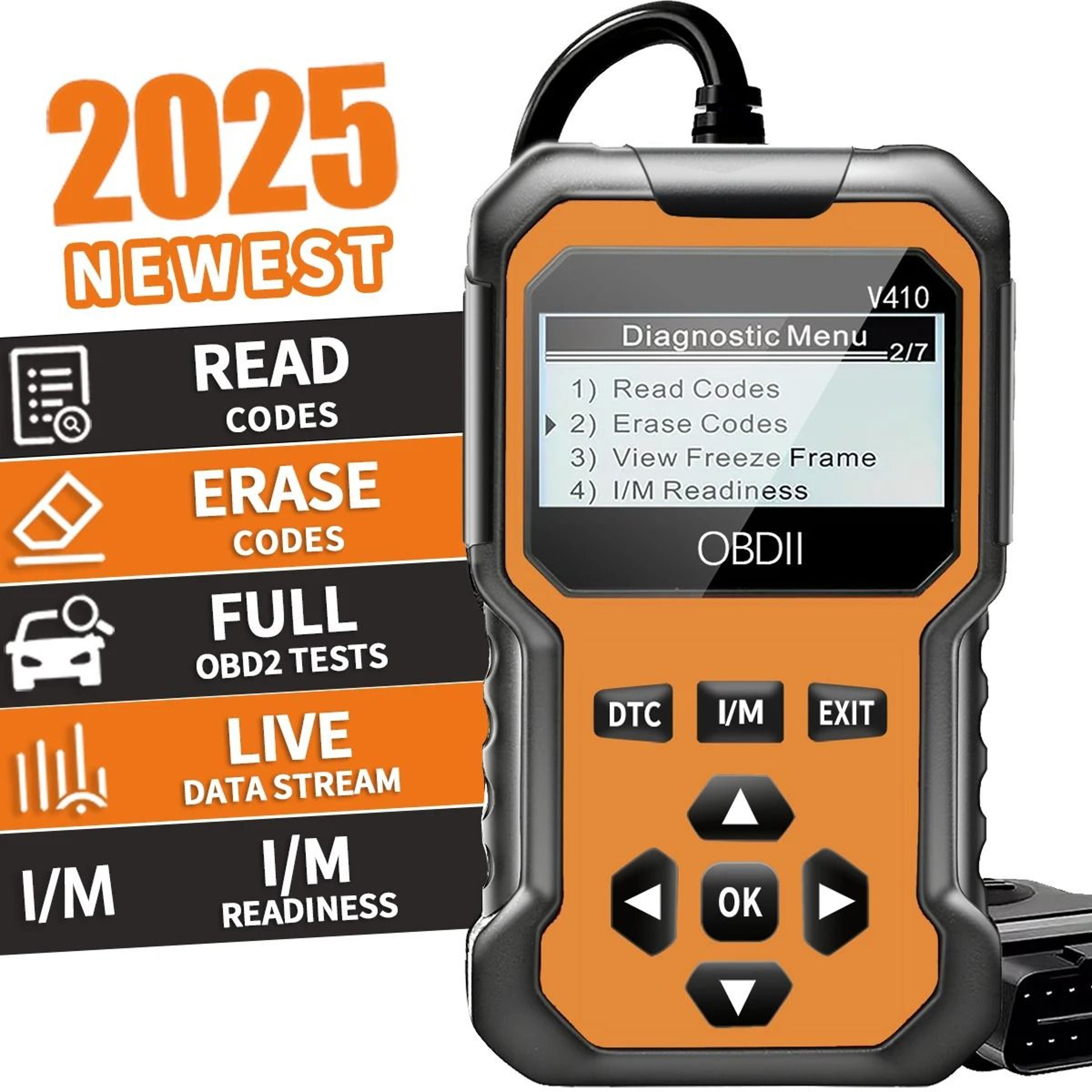 Car OBD2 Scanner Diagnostic Tool Code Reader Engine Fault Code Reader For All OBD II Protocol Cars  6