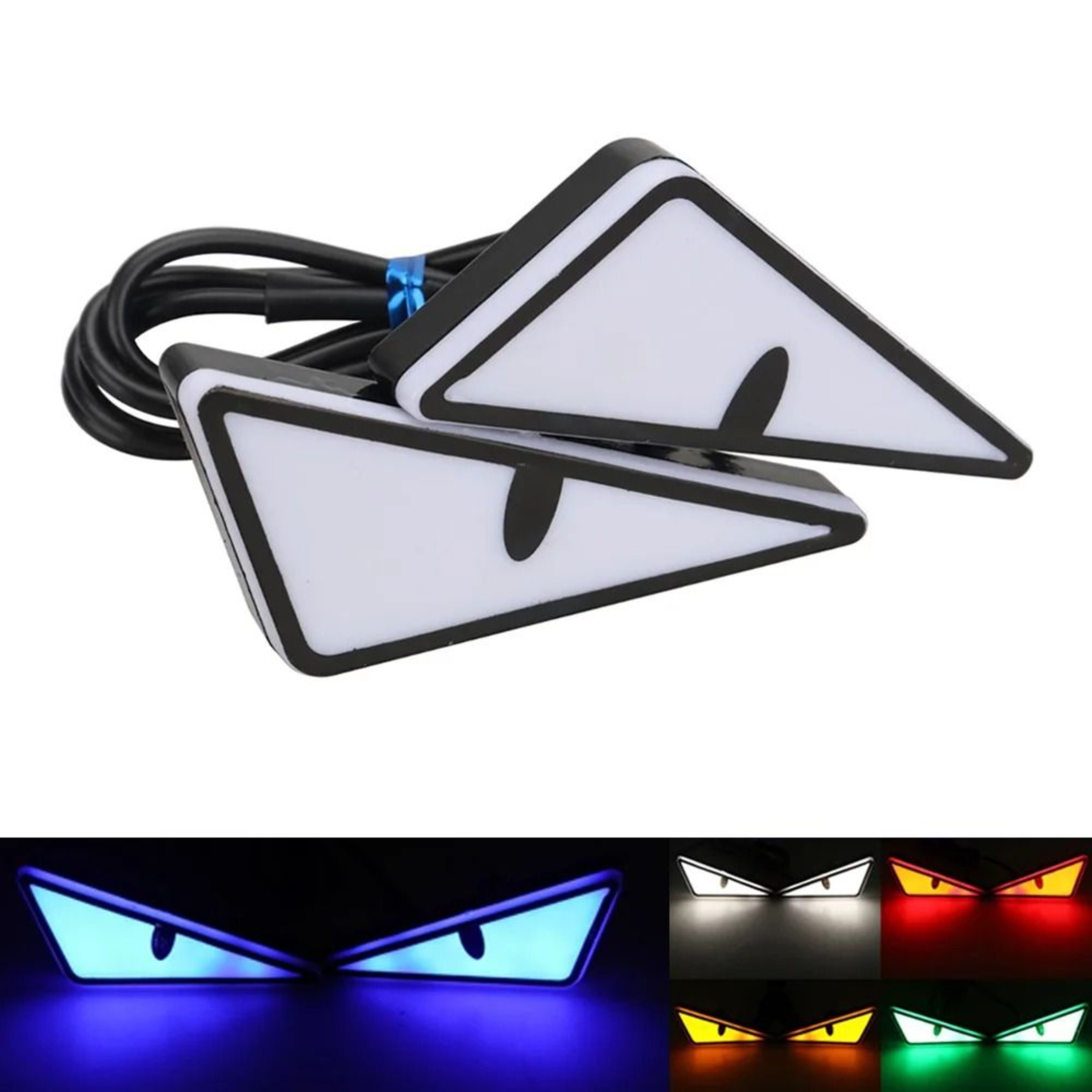 Universal Car LED Devil Eyes Light Decoration Kit 0