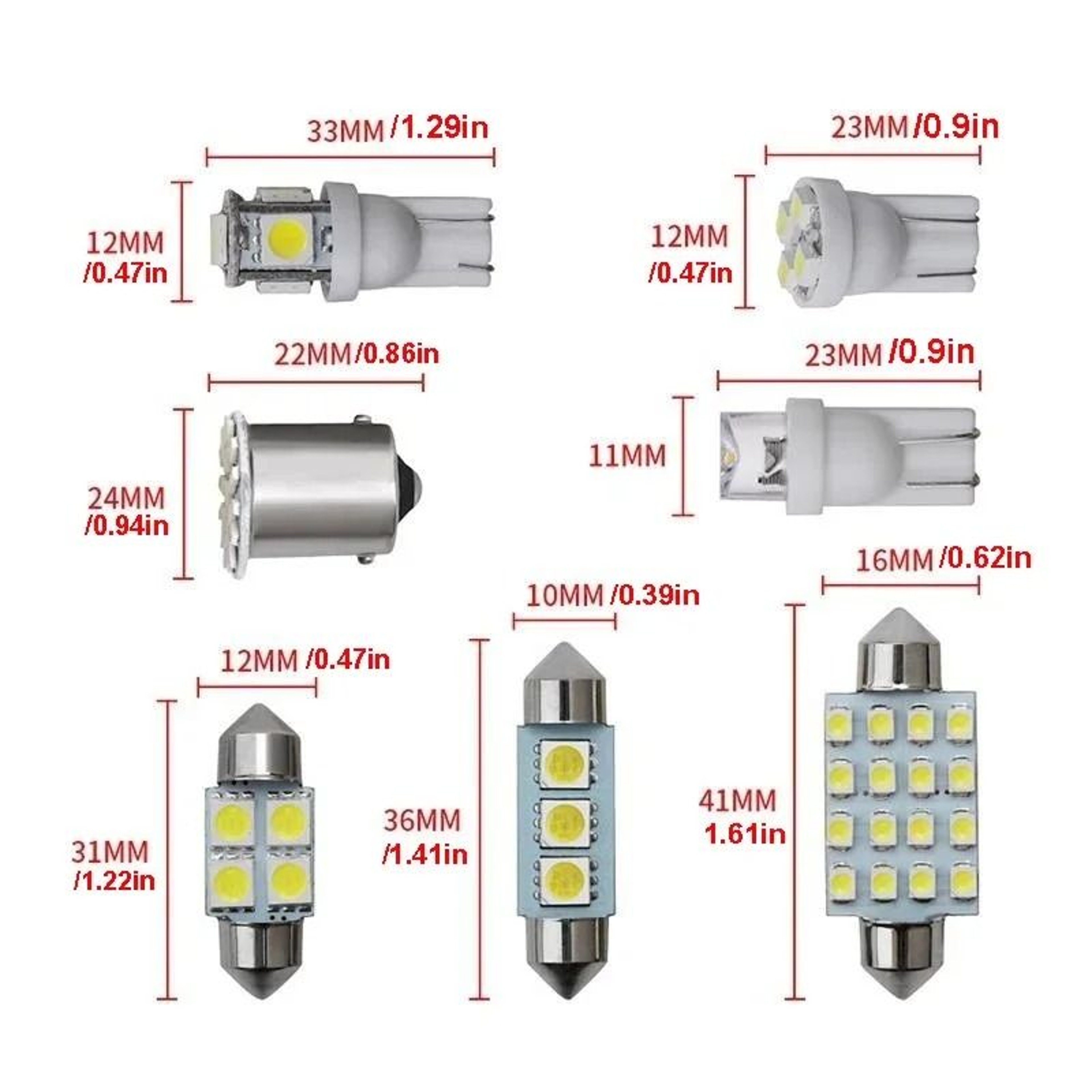 Universal Car Interior LED Light Upgrade Kit 1