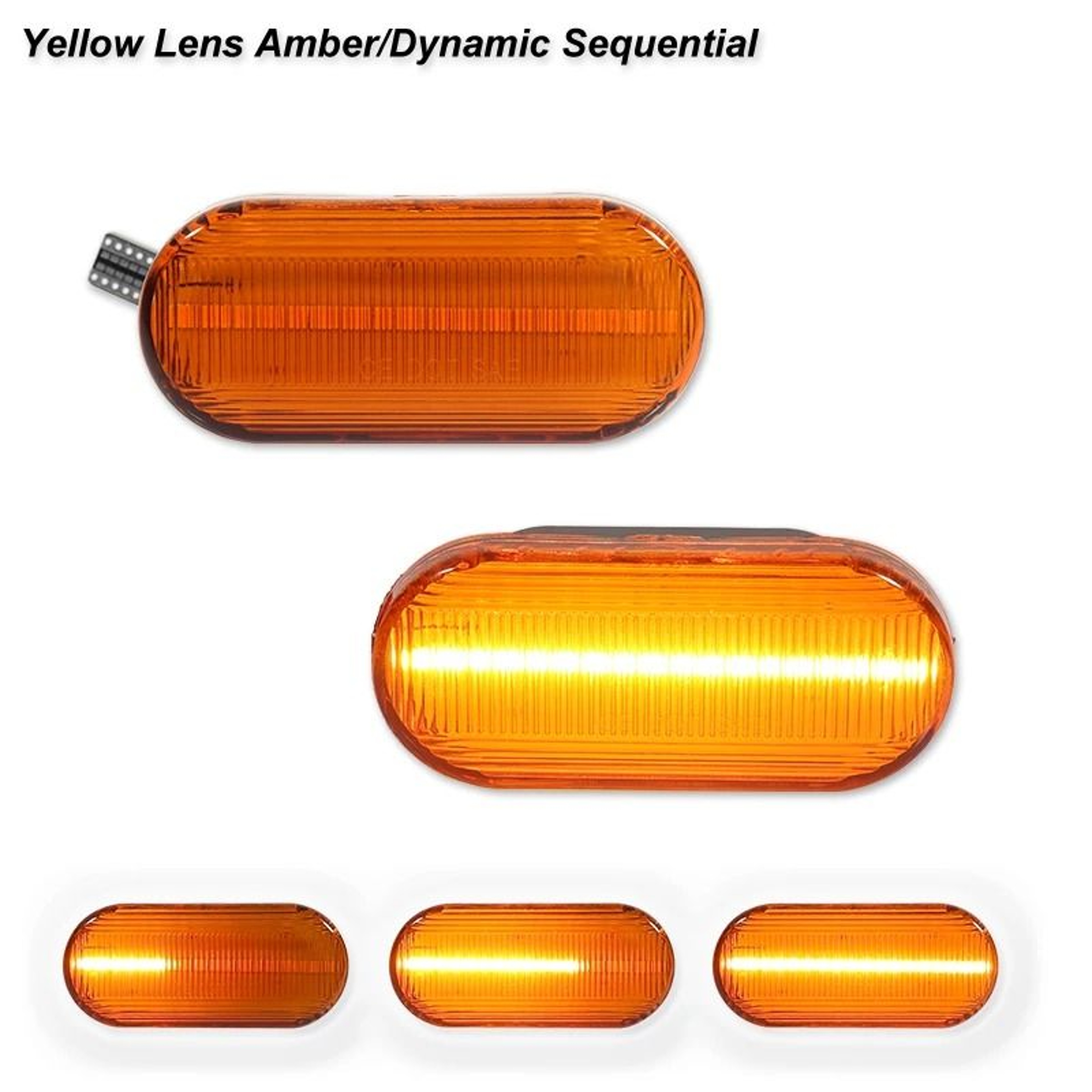 LED Dynamic Side Marker Turn Signal Light Kit For VW Golf Bora MK4 9