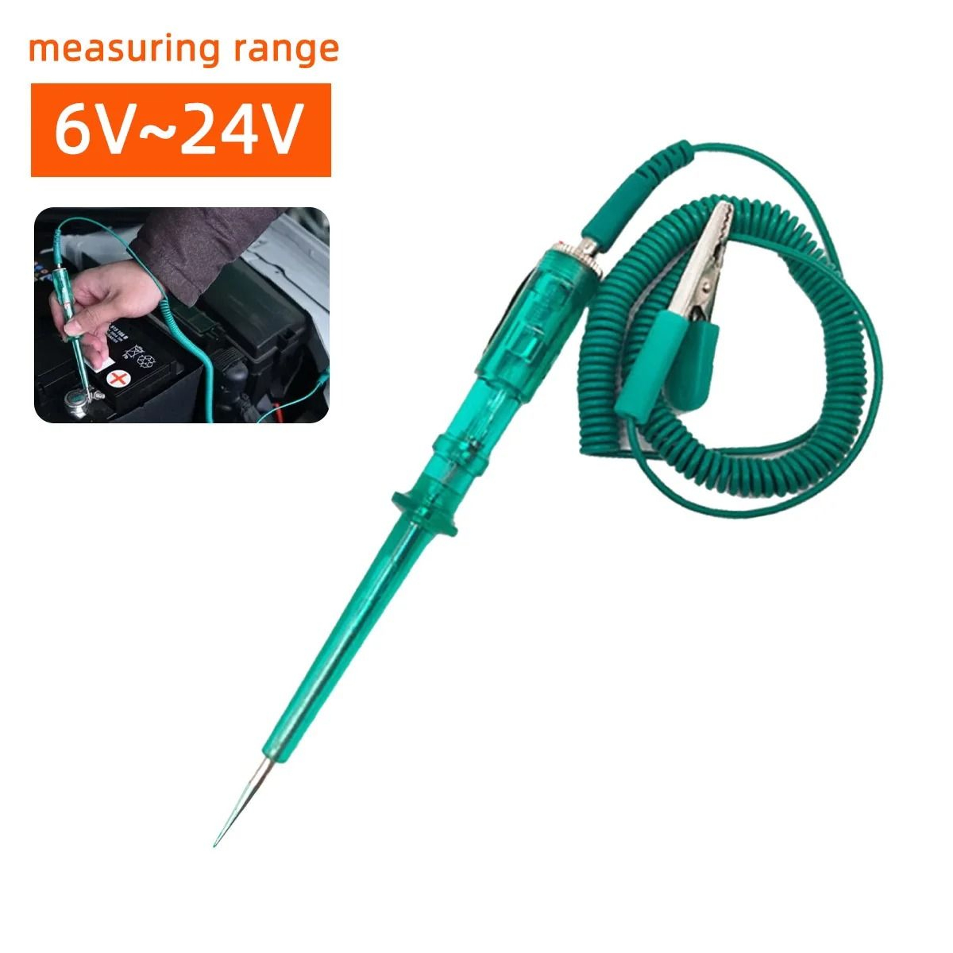 Automotive Circuit Test Pen 6V 12V 24V Digital Voltage Display 6
