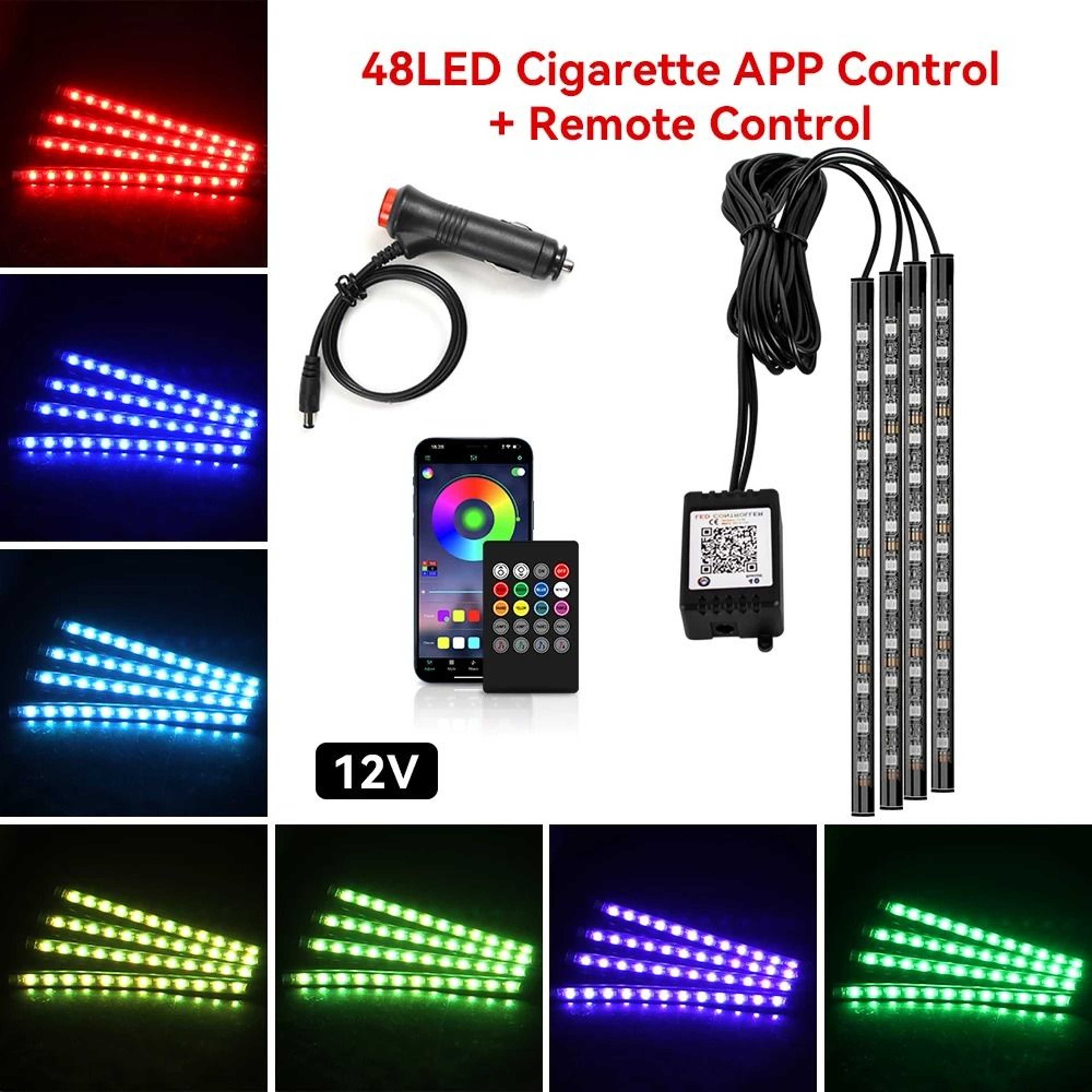 RGB Car Interior Ambient LED Light Strip 2/3/4/5m – view 24