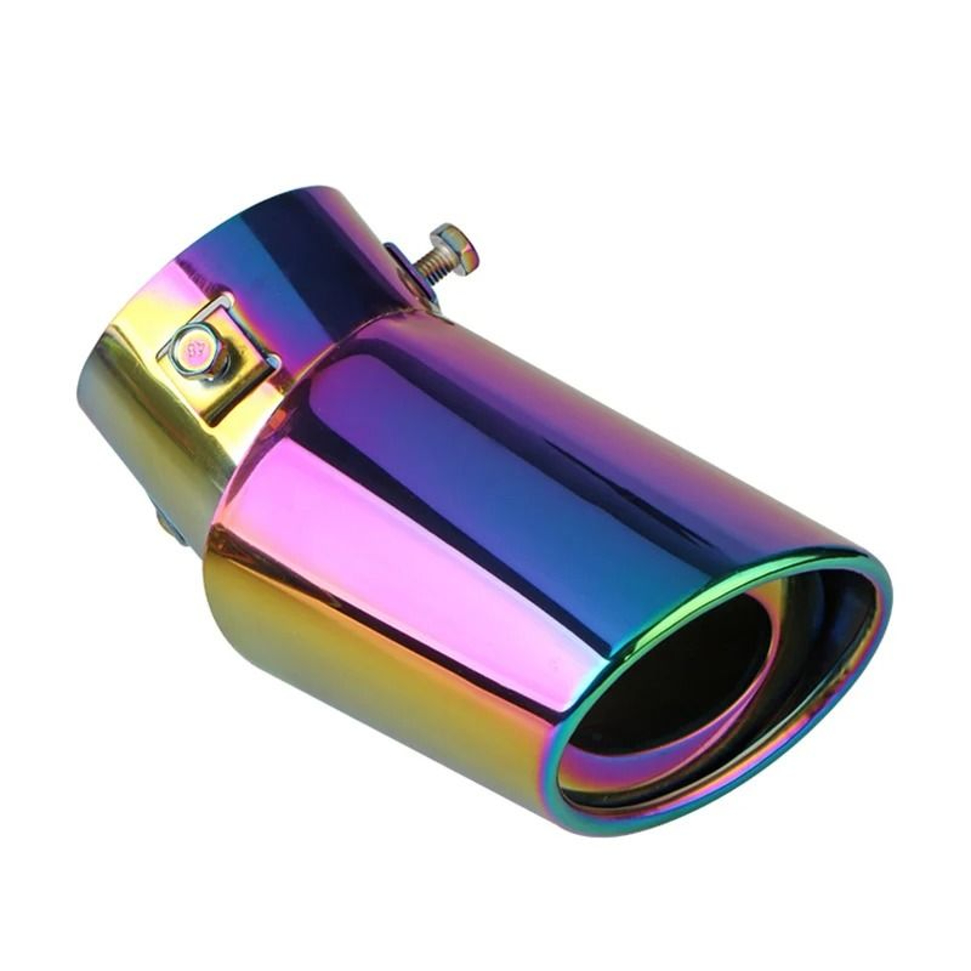 Car Exhaust Muffler Tip Pipe Stainless Steel Chrome Rear Tail Trim 10