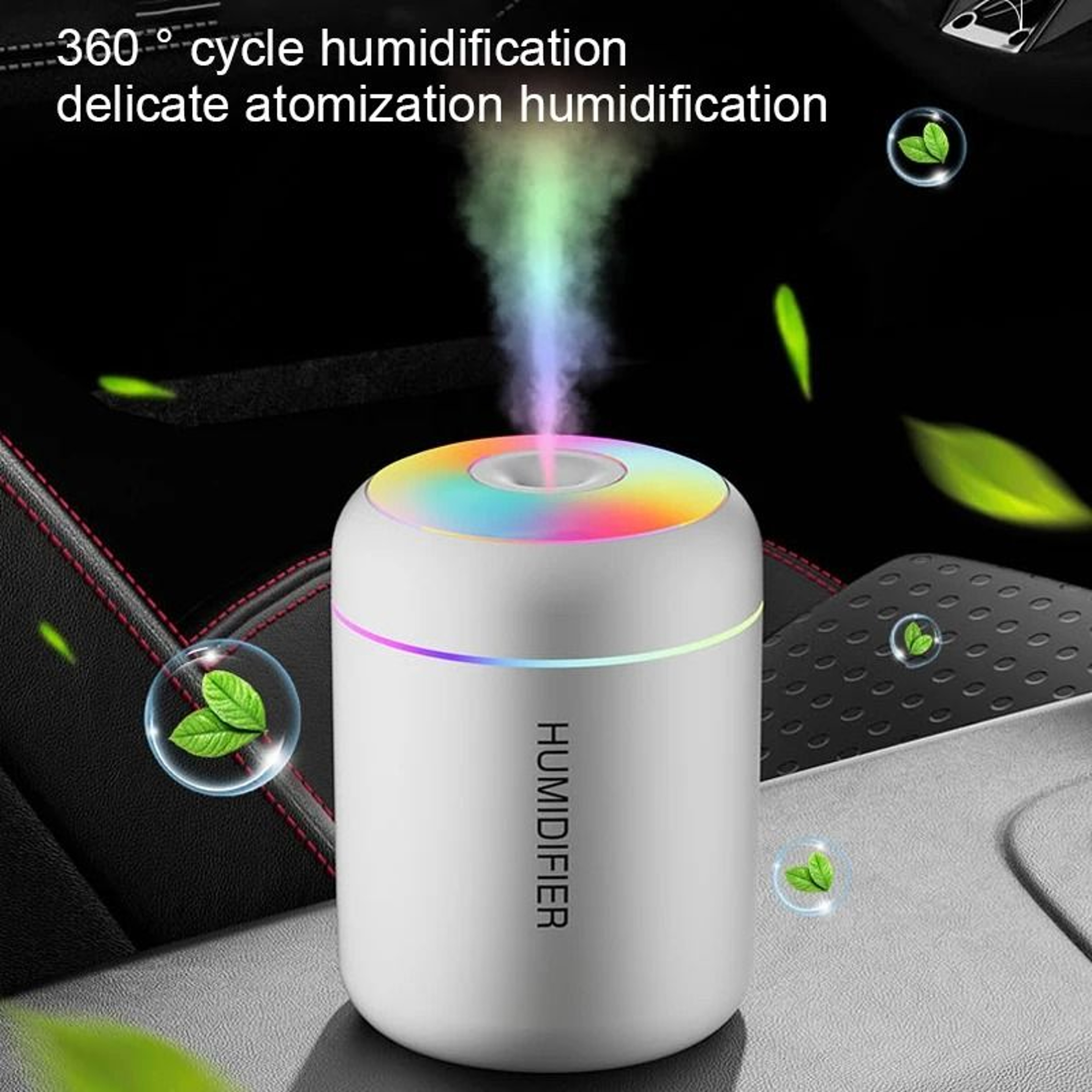 Mini Air Humidifier USB Aroma Diffuser With Colorful Lights For Home And Office 4
