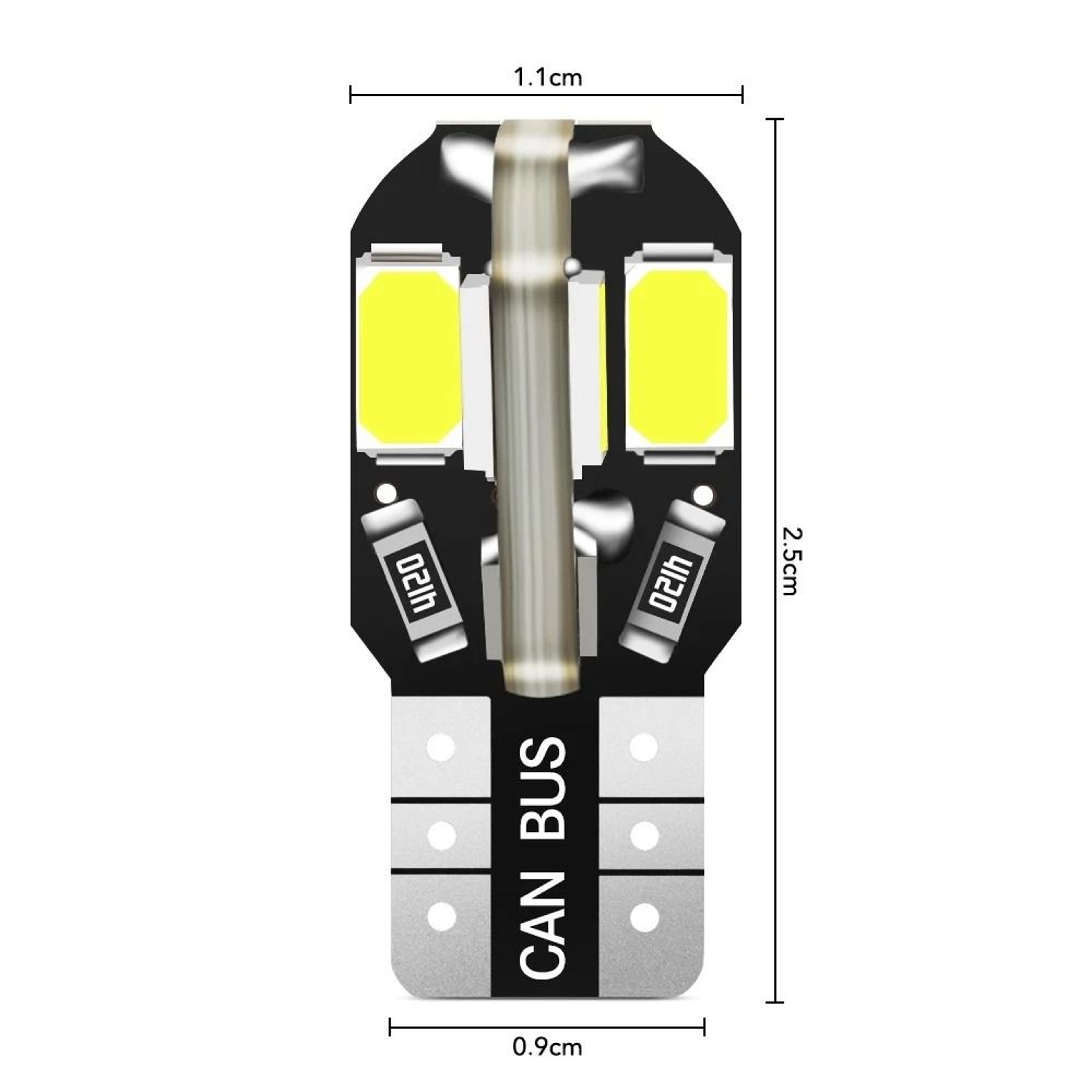 T10 LED Car Bulbs Canbus 5730 8SMD 12V For Interior And Signal Lighting 5