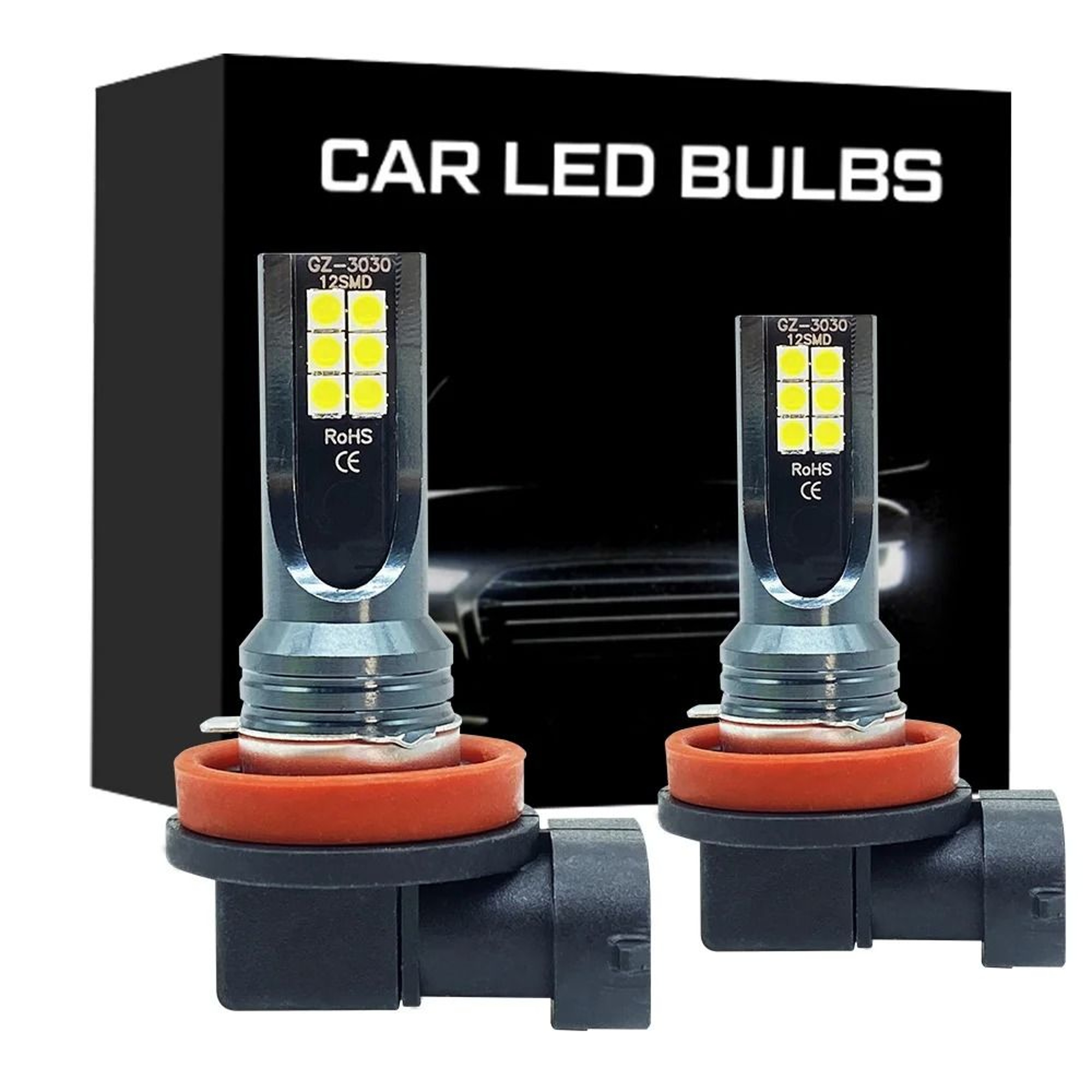 H8 H9 H11 LED Fog Light Bulbs 80W High Brightness For Car And Motorcycle 0