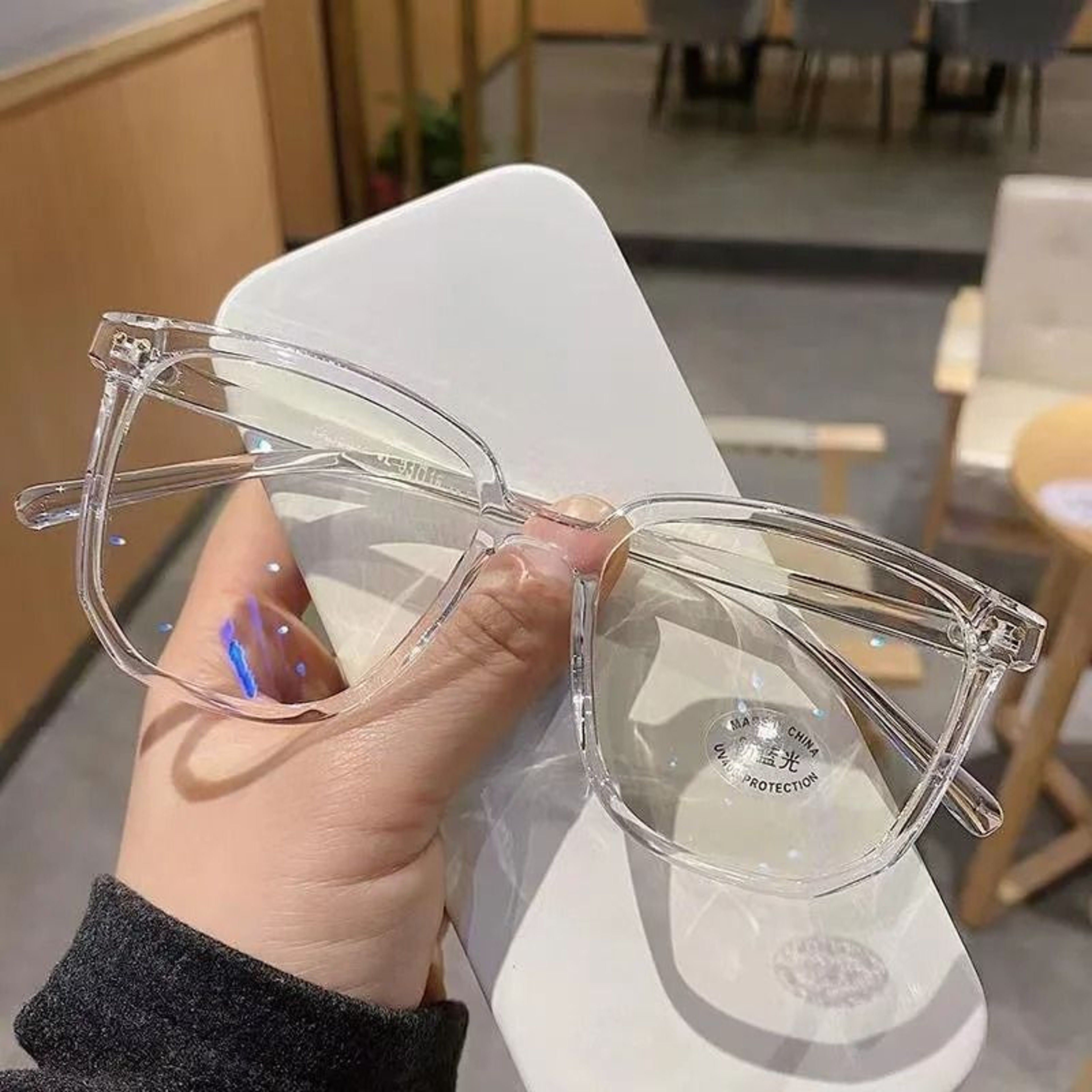 Anti Blue Light Glasses For Women Retro Eyeglass Frame For Eye Protection 0
