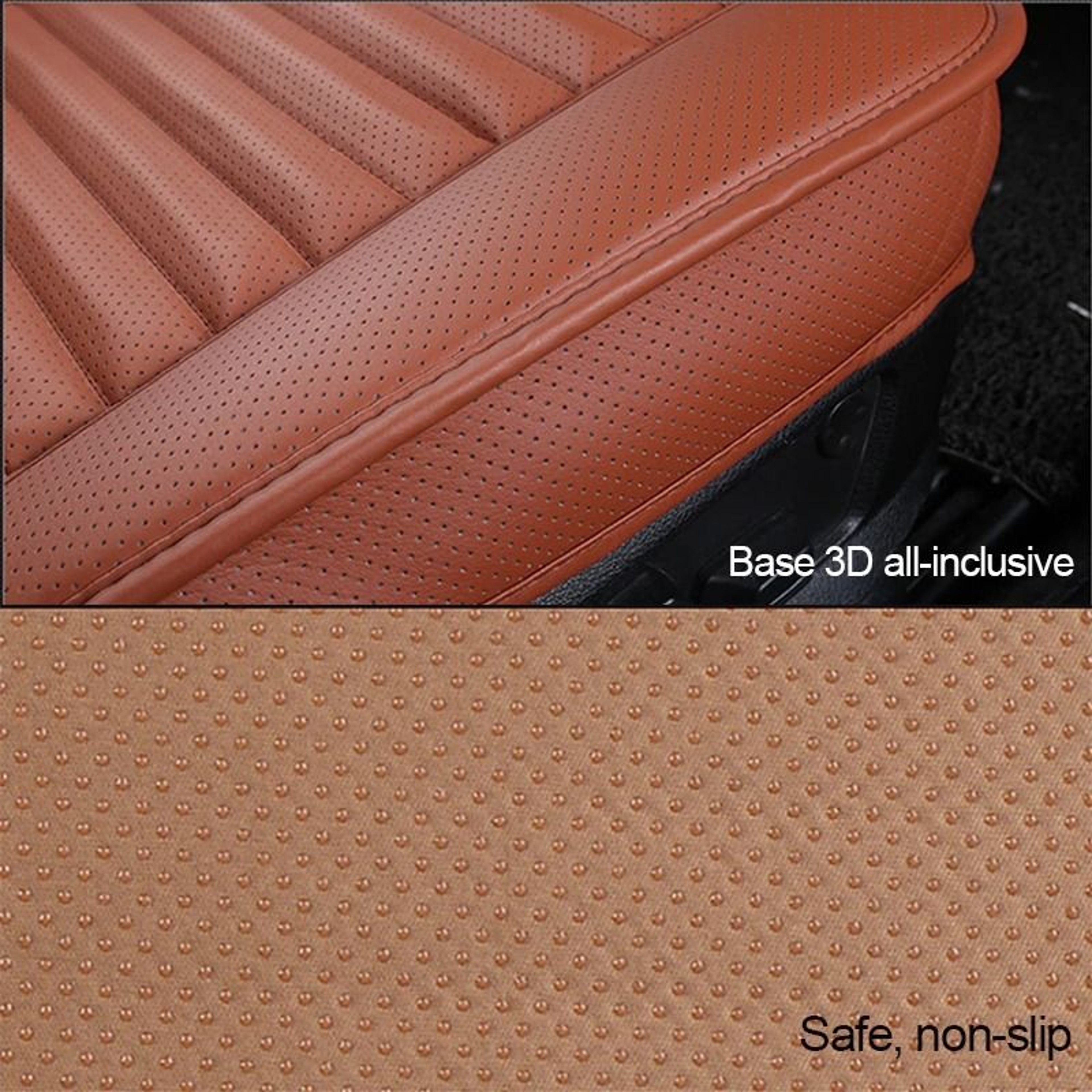 Universal Leather Car Seat Covers Cushion Protector For Front And Back Seats 3