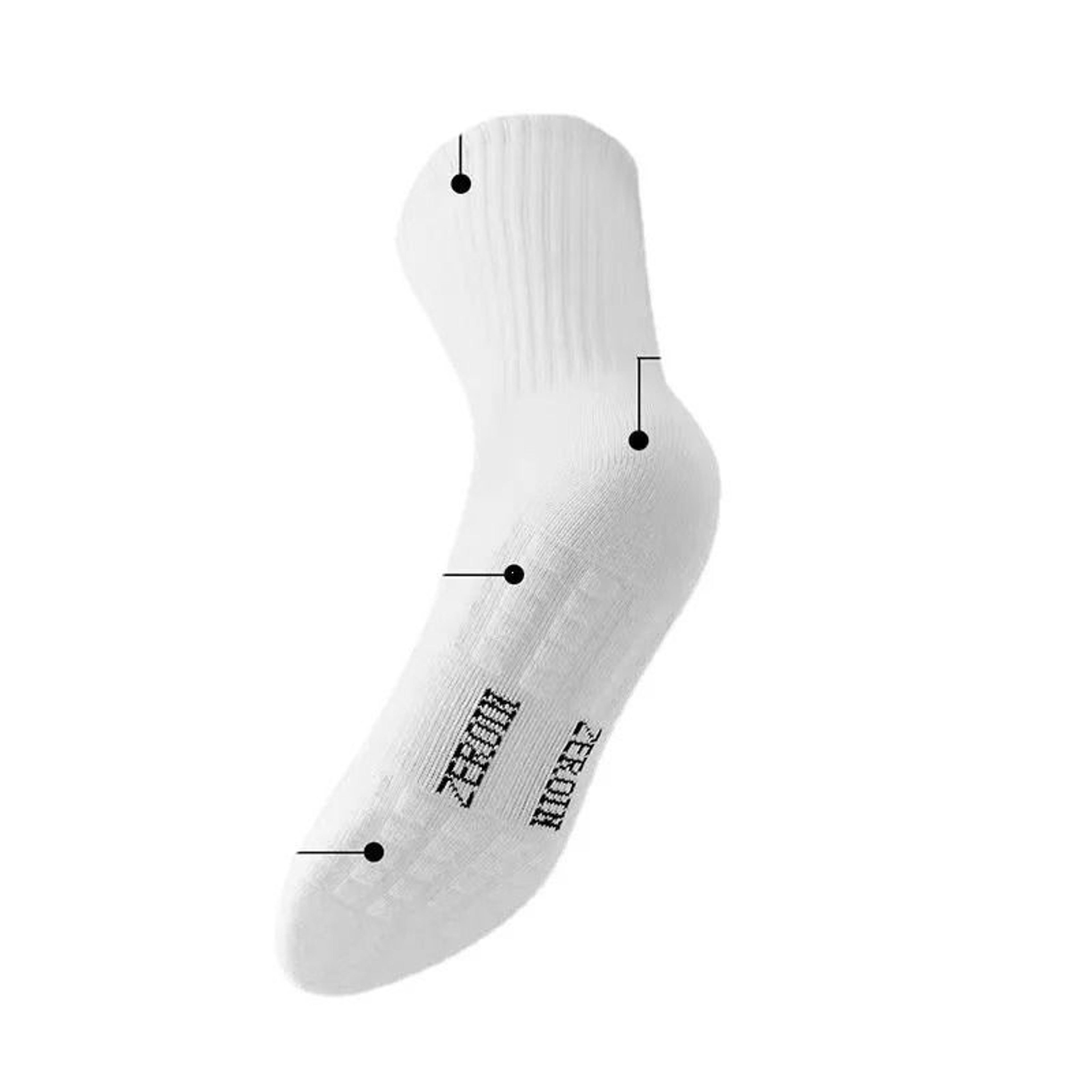 Mens Cotton Mid Tube Sports Socks With Thick Towel Bottom And Deodorizing Comfort 3