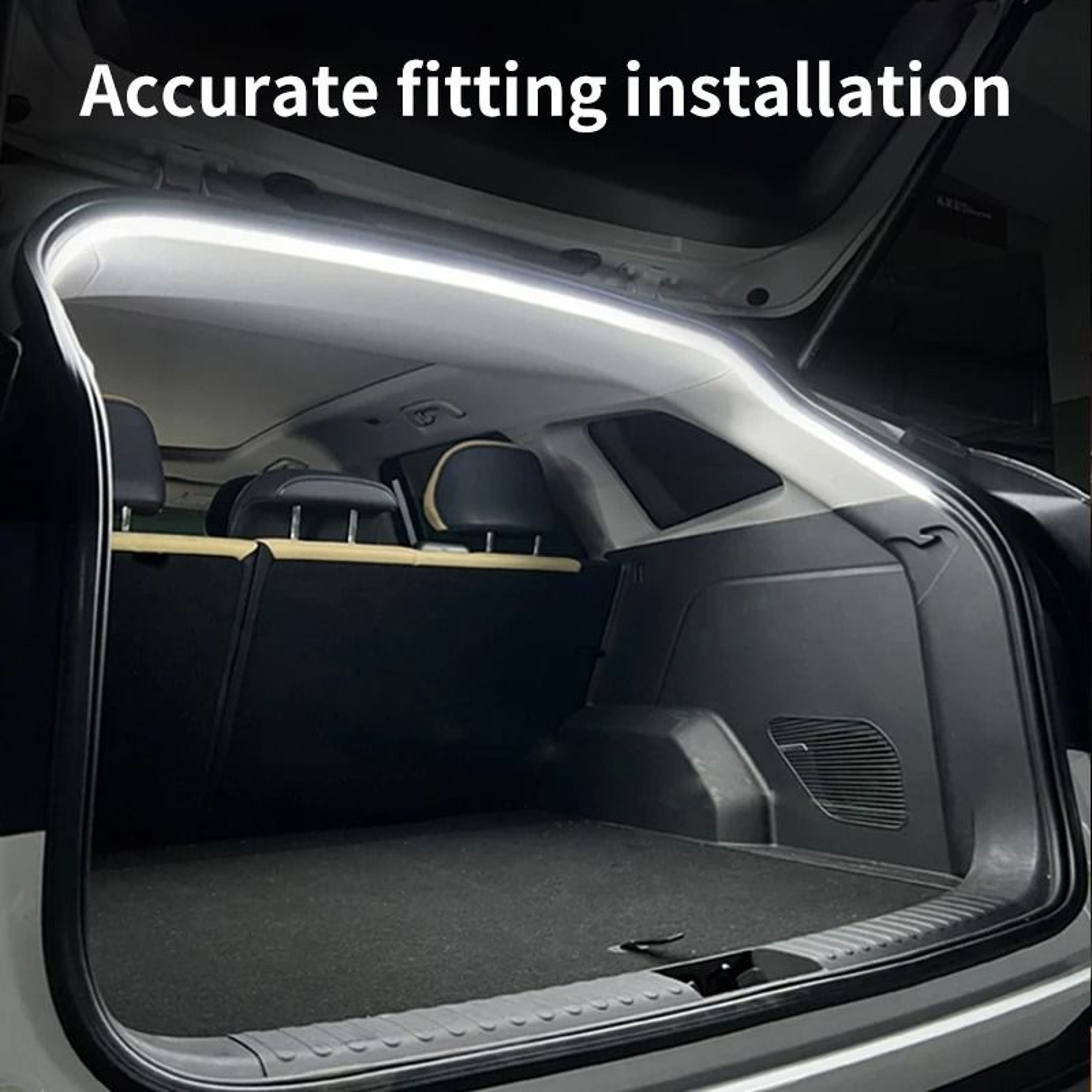 Car Trunk Automatic Sensing LED Light Strip For Bright Interior Tailgate Lighting 1