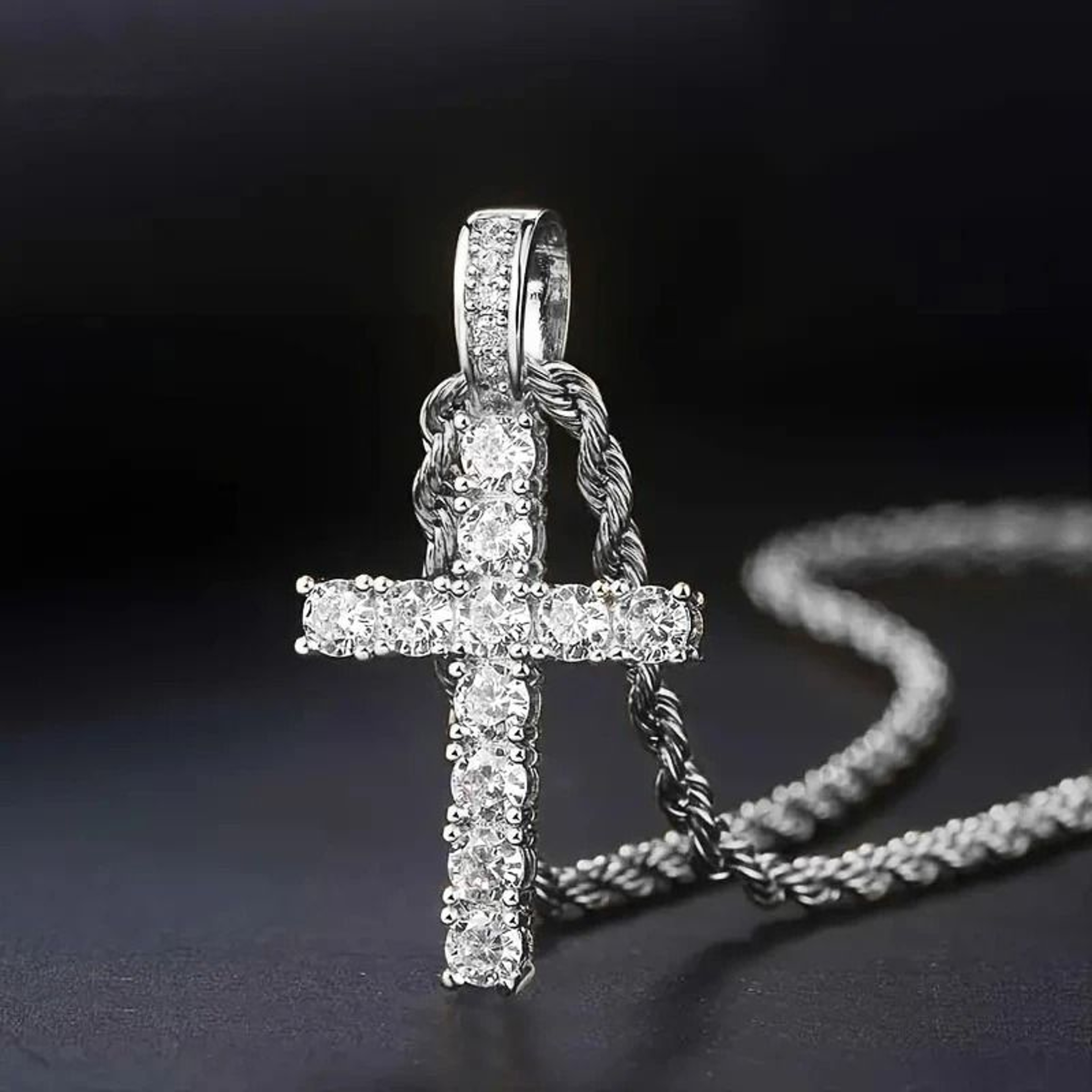 Huitan 60cm Twisted Chain Long Necklace For Women And Men 2