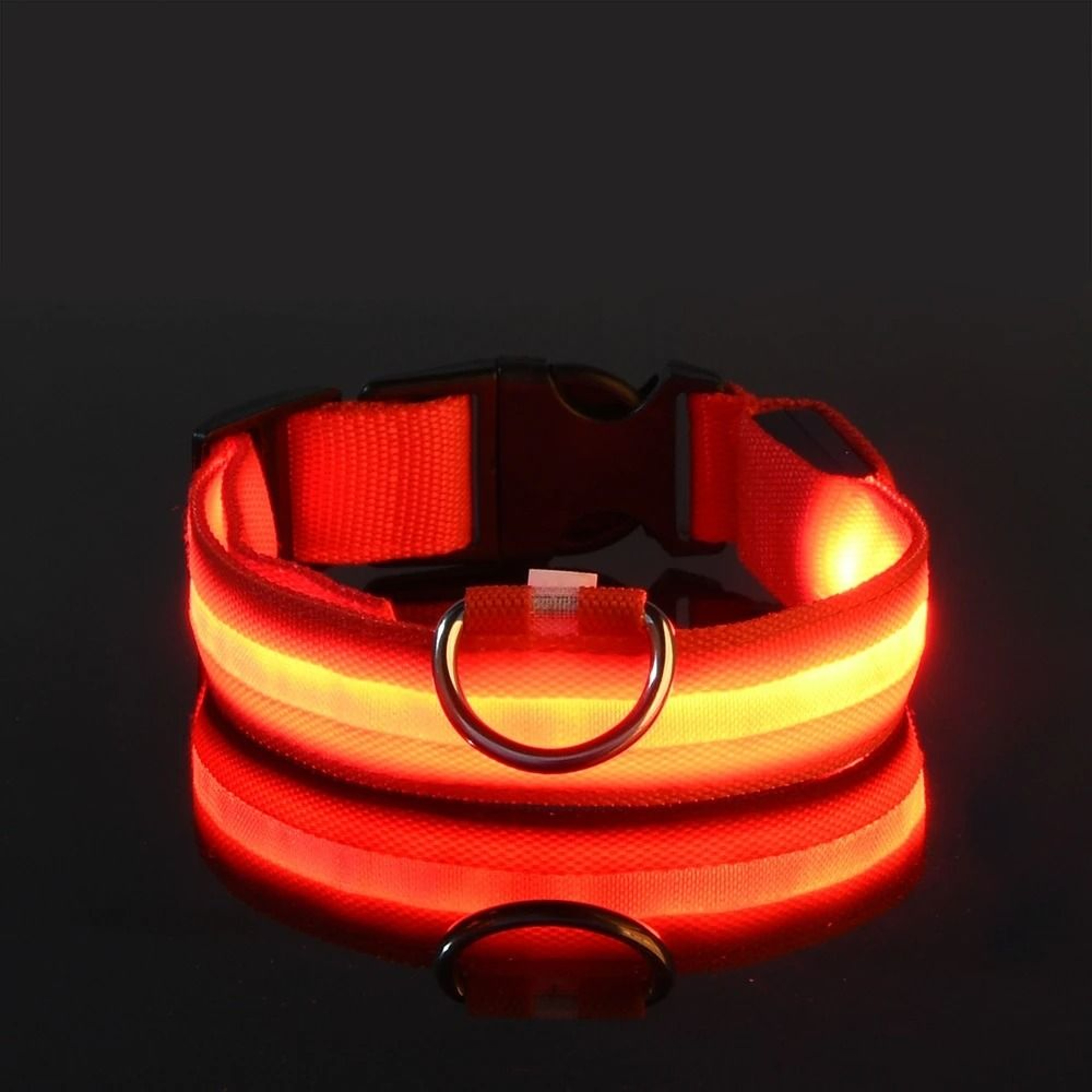 Nylon LED Night Safety Glow Dog Leash And Collar 8
