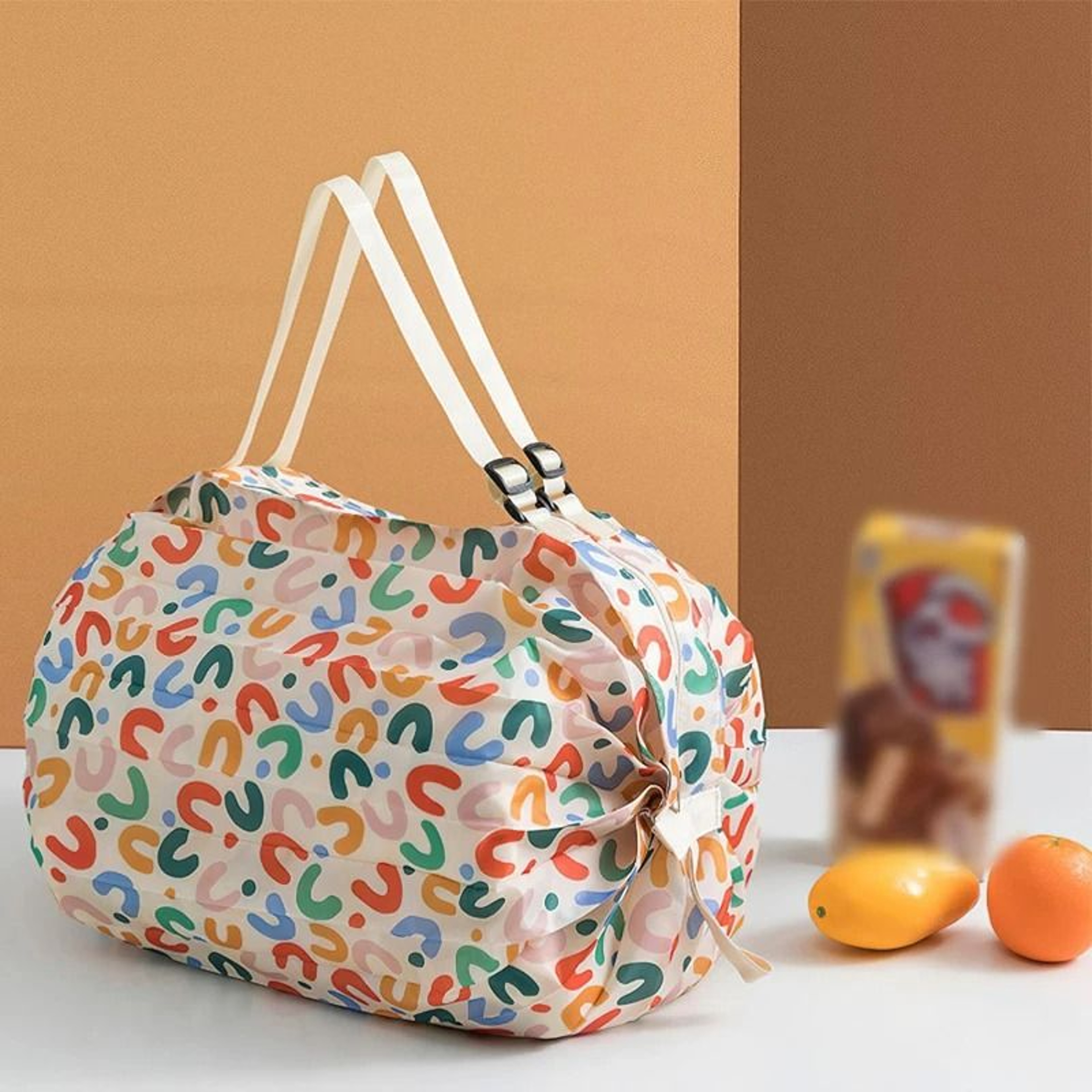 Foldable Waterproof Shopping Bag Portable Travel Storage Tote 0