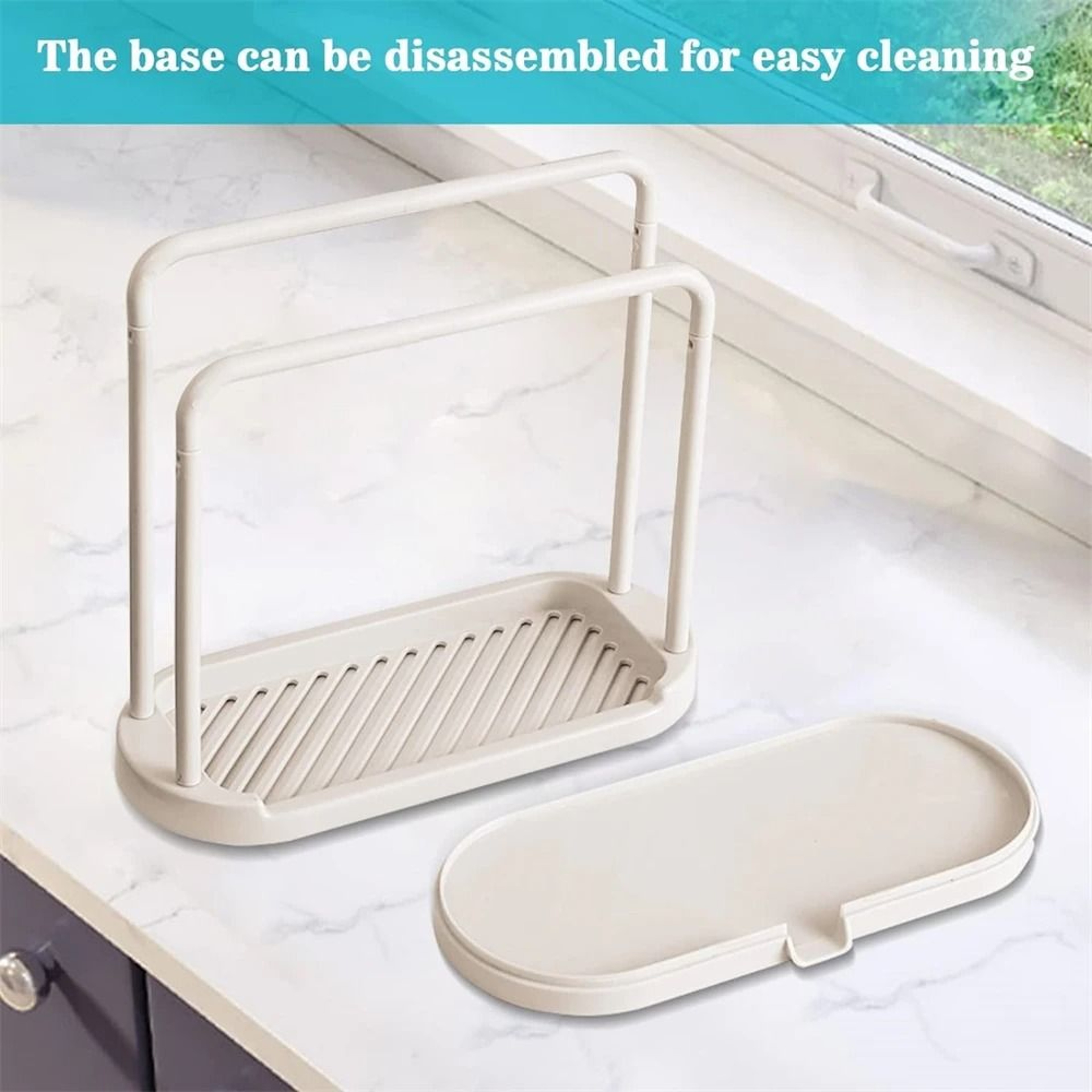 Kitchen Rag Drain Stand Sink Drainage Shelf Storage Basket For Sponge Rag Wire Ball 4
