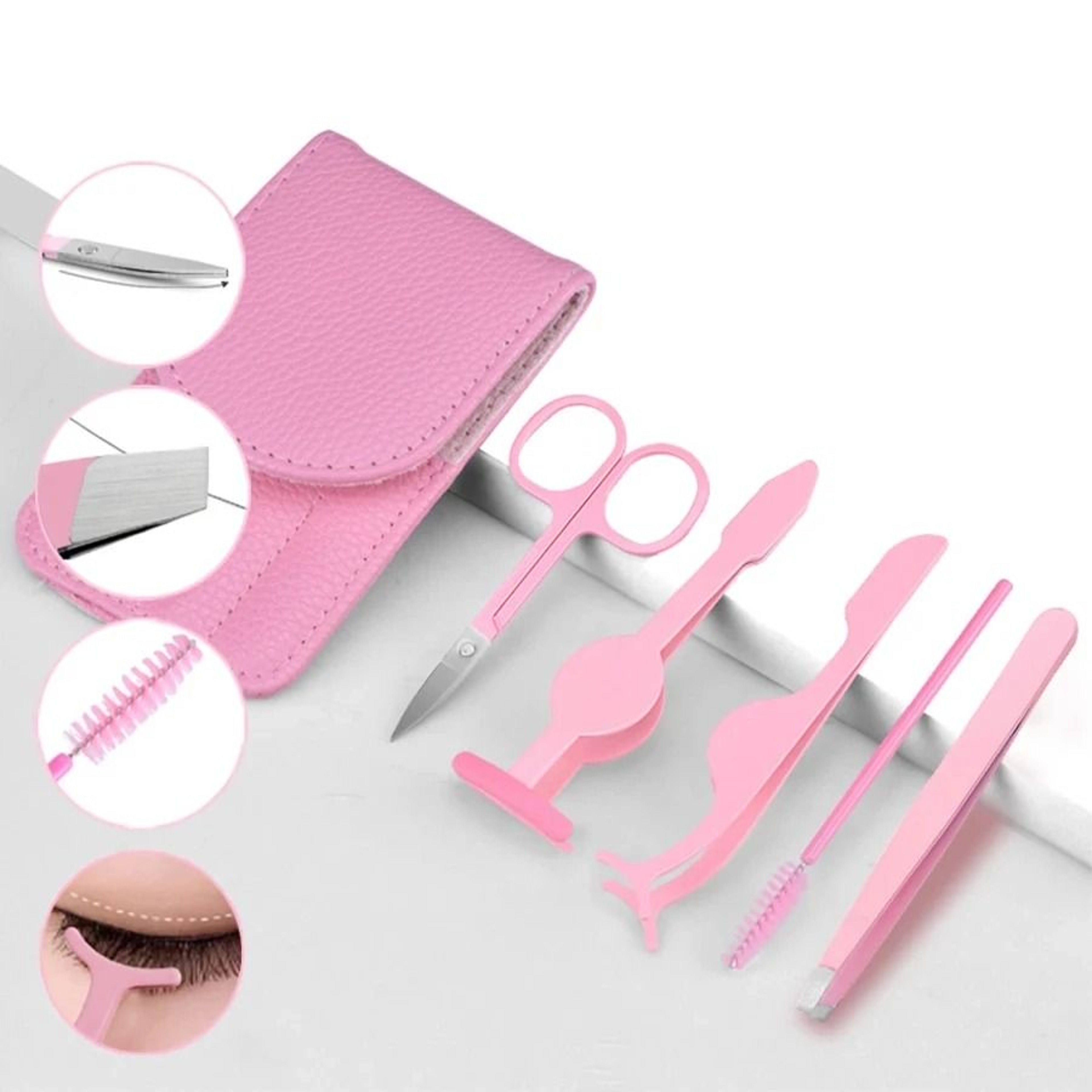 Premium Stainless Steel Tweezers Set 34 Pcs Precision Sharp Tip For Eyebrow Facial And Ingrown Hair 9